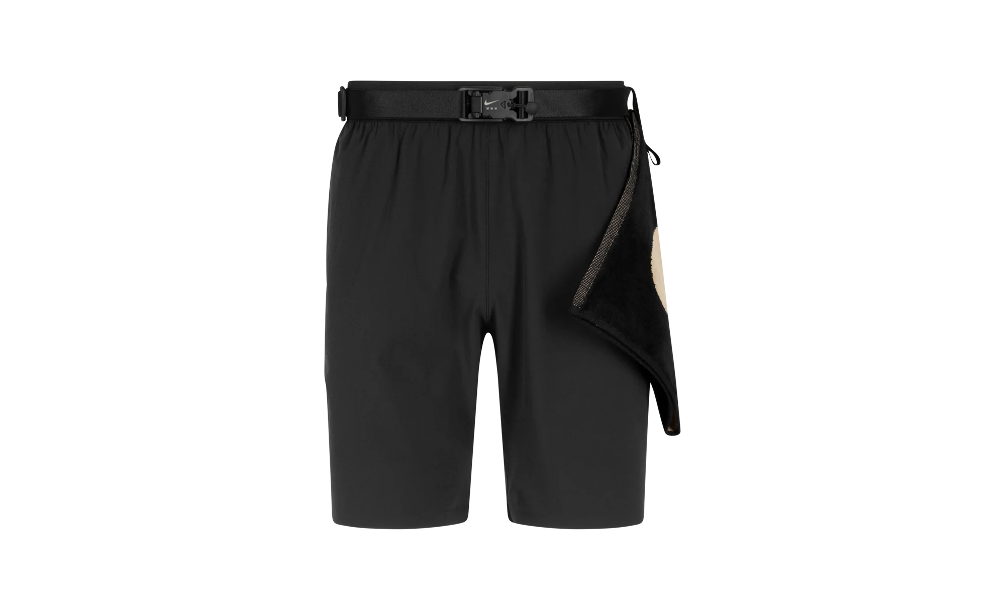 Solid Color Belt Straight Shorts