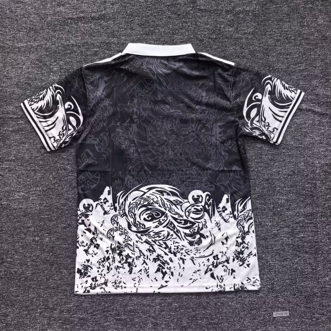 2025-26 Real Madrid Special Polo Black Dragon S-2XL