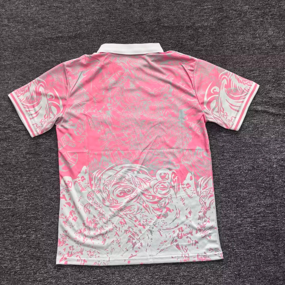 2025-26 Real Madrid Special Polo Pink Dragon S-2XL