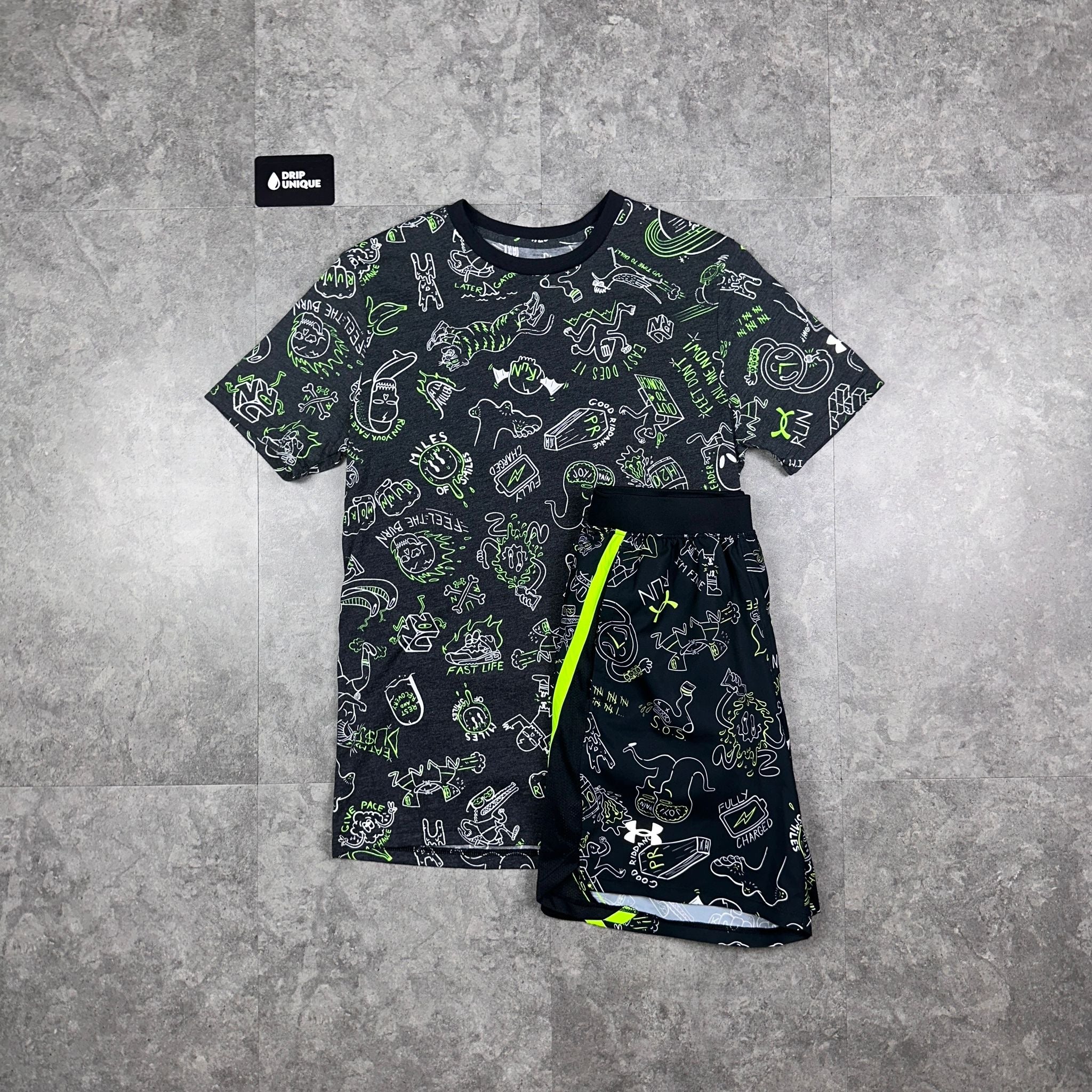 UA Comic Print Set Black