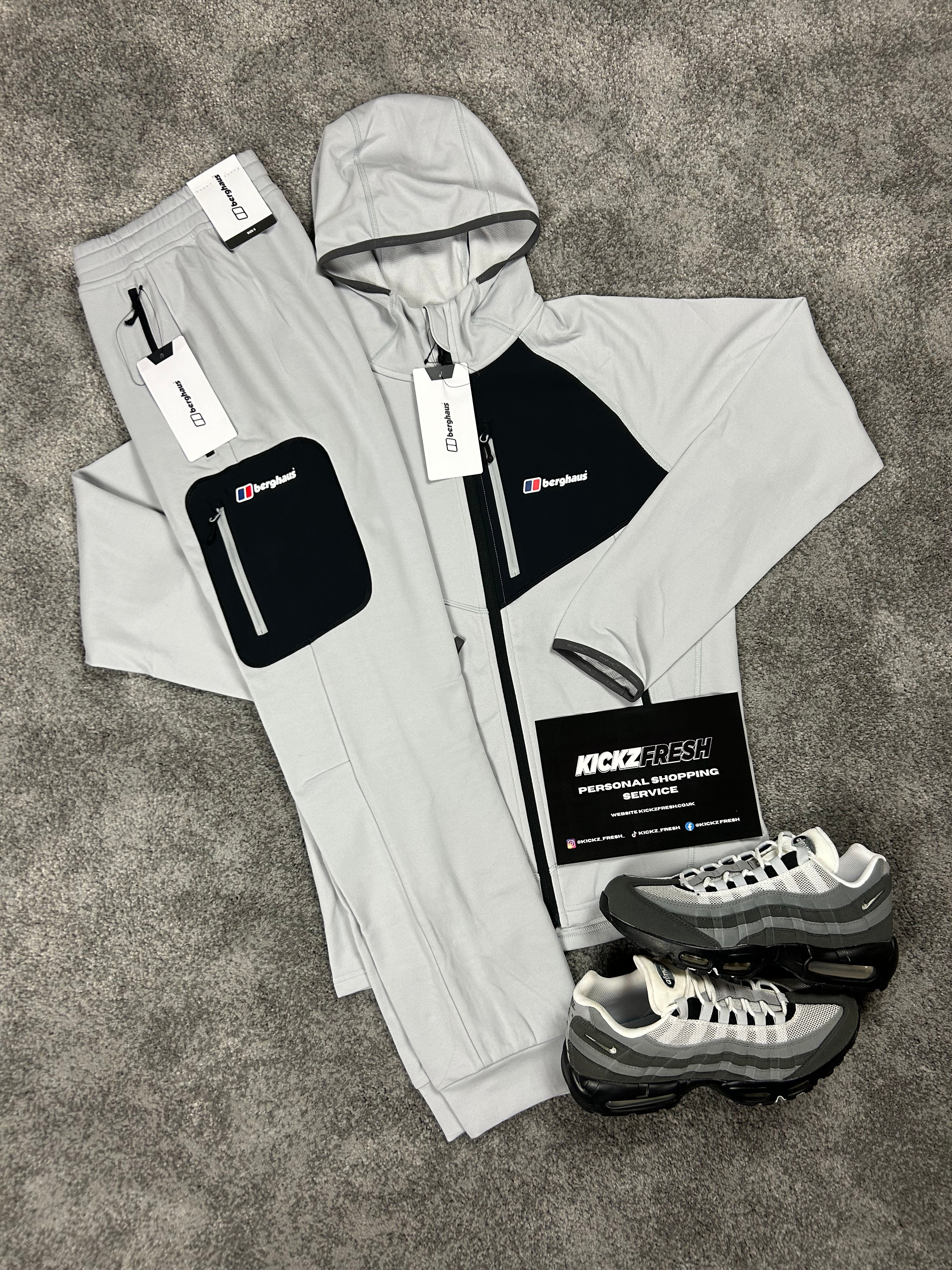 Berghaus Pavey Light Grey Black Tracksuit
