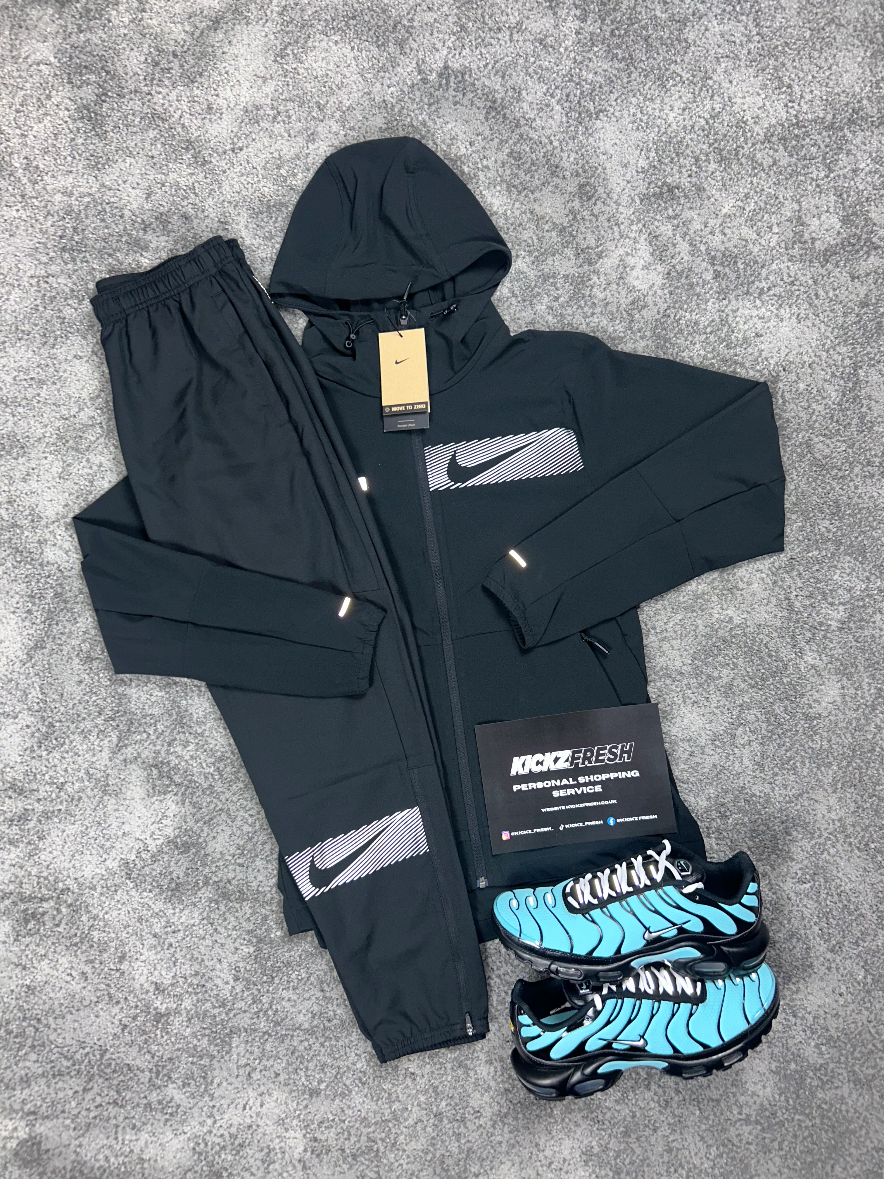 NK Woven Division Flash Black Tracksuit