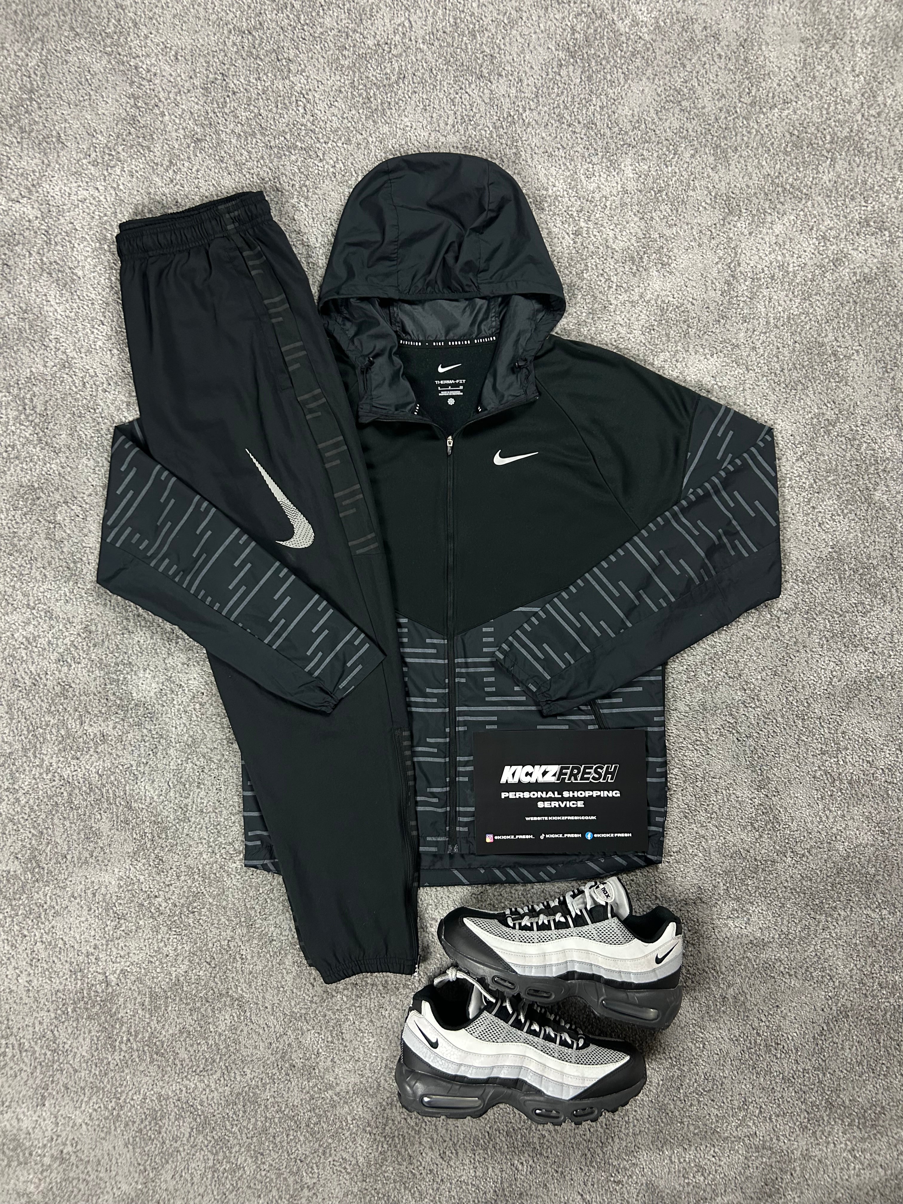 NK Windrunner Division Black Reflective Tracksuit