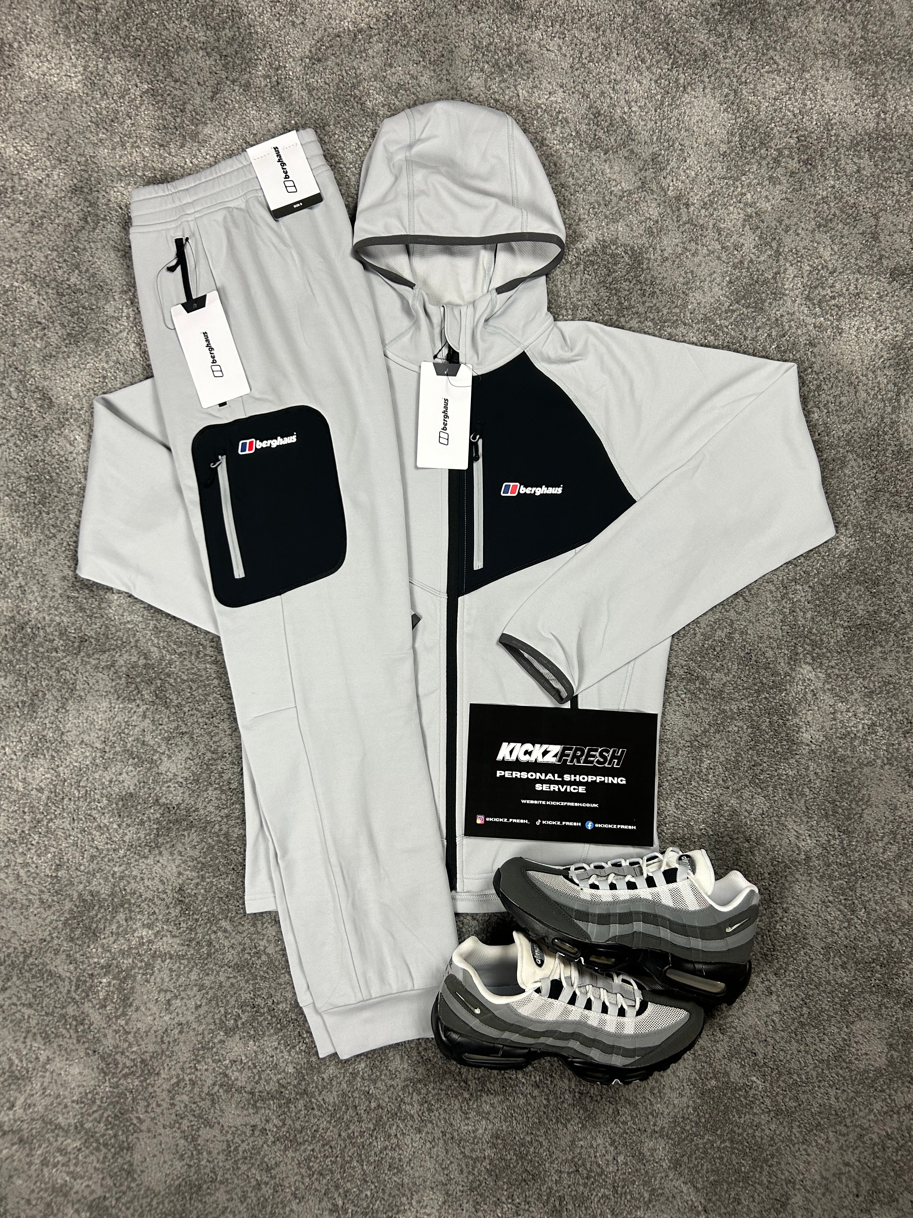 Berghaus Pavey Light Grey Black Tracksuit