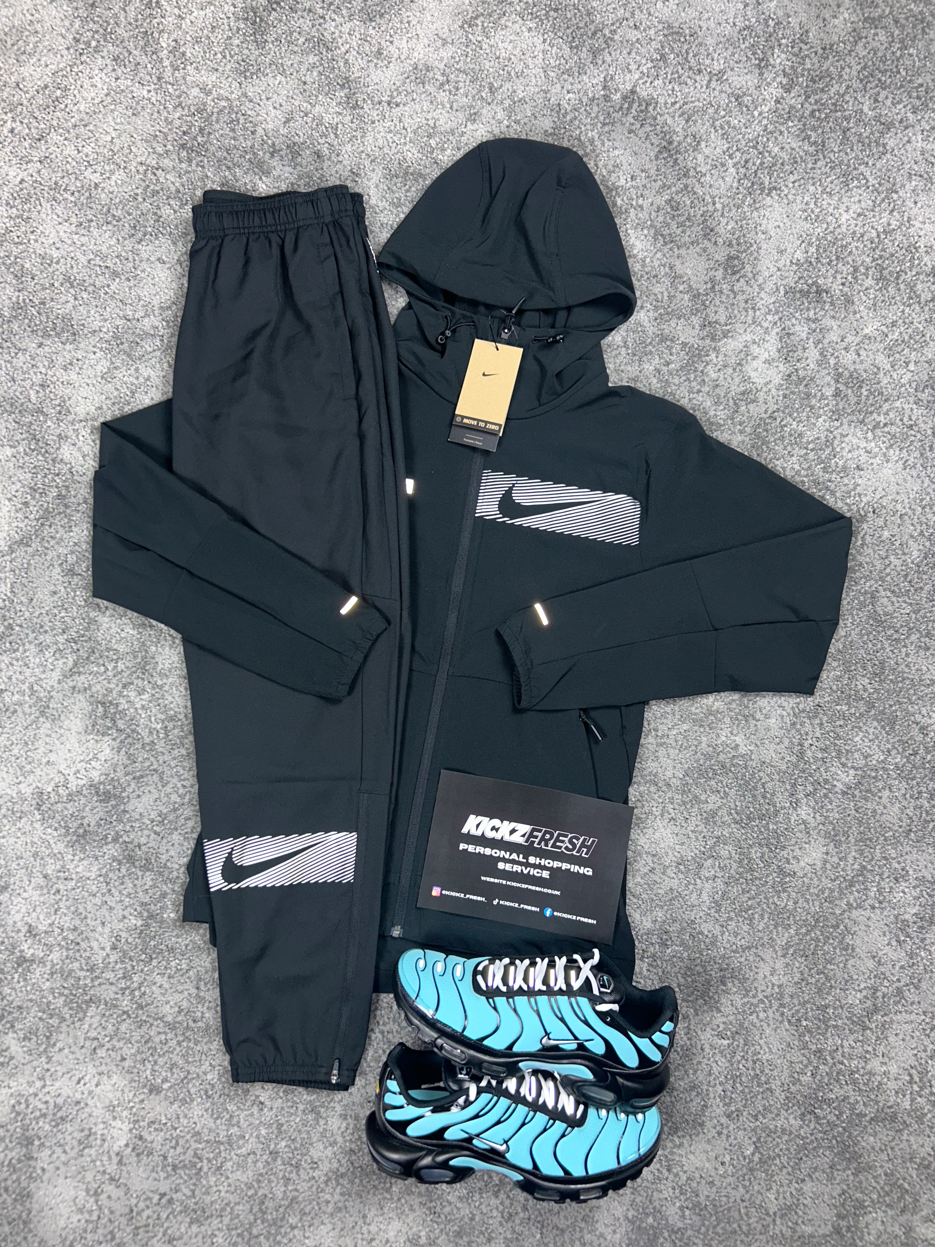 NK Woven Division Flash Black Tracksuit