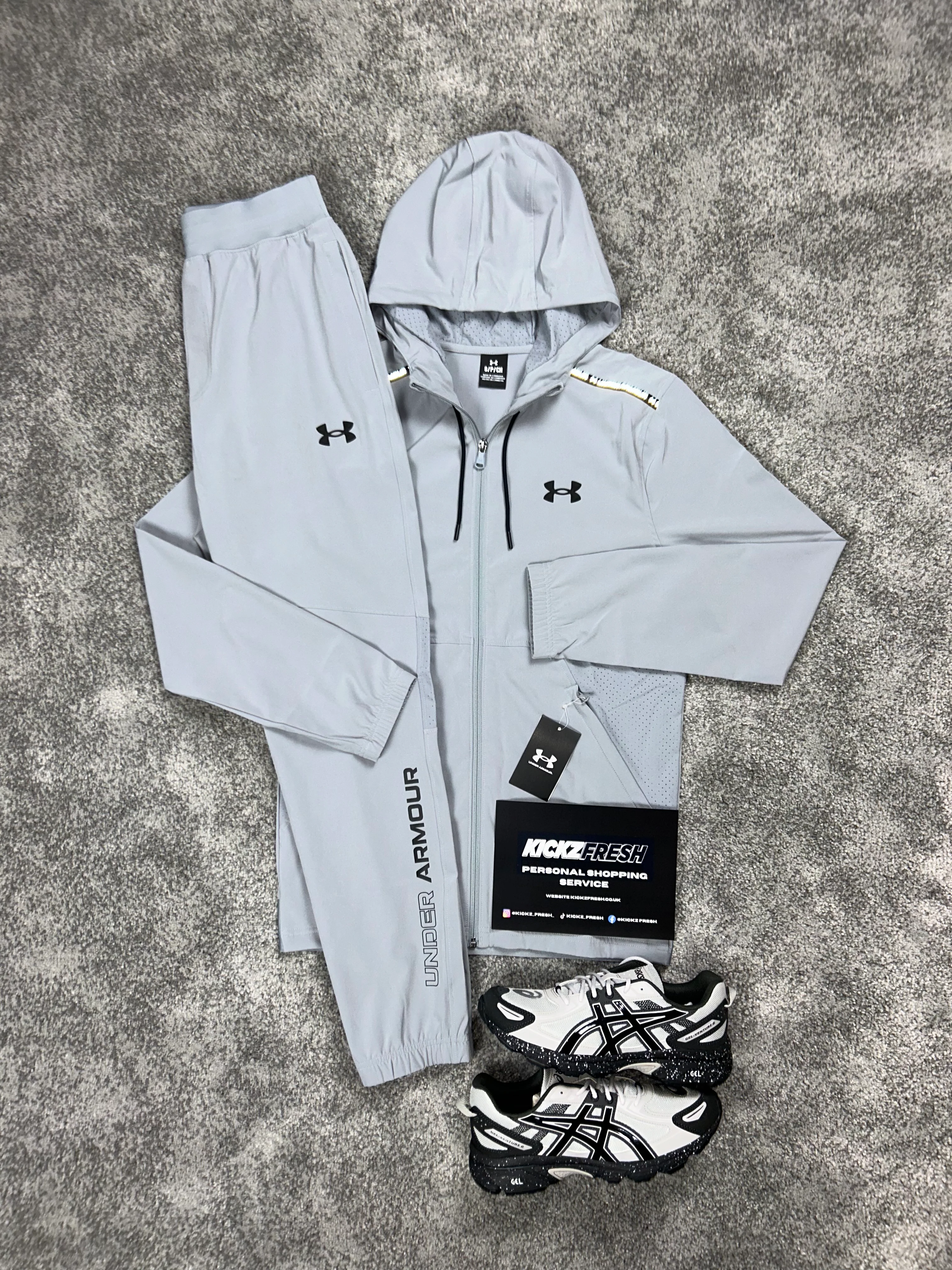 UA Woven Light Grey Tracksuit
