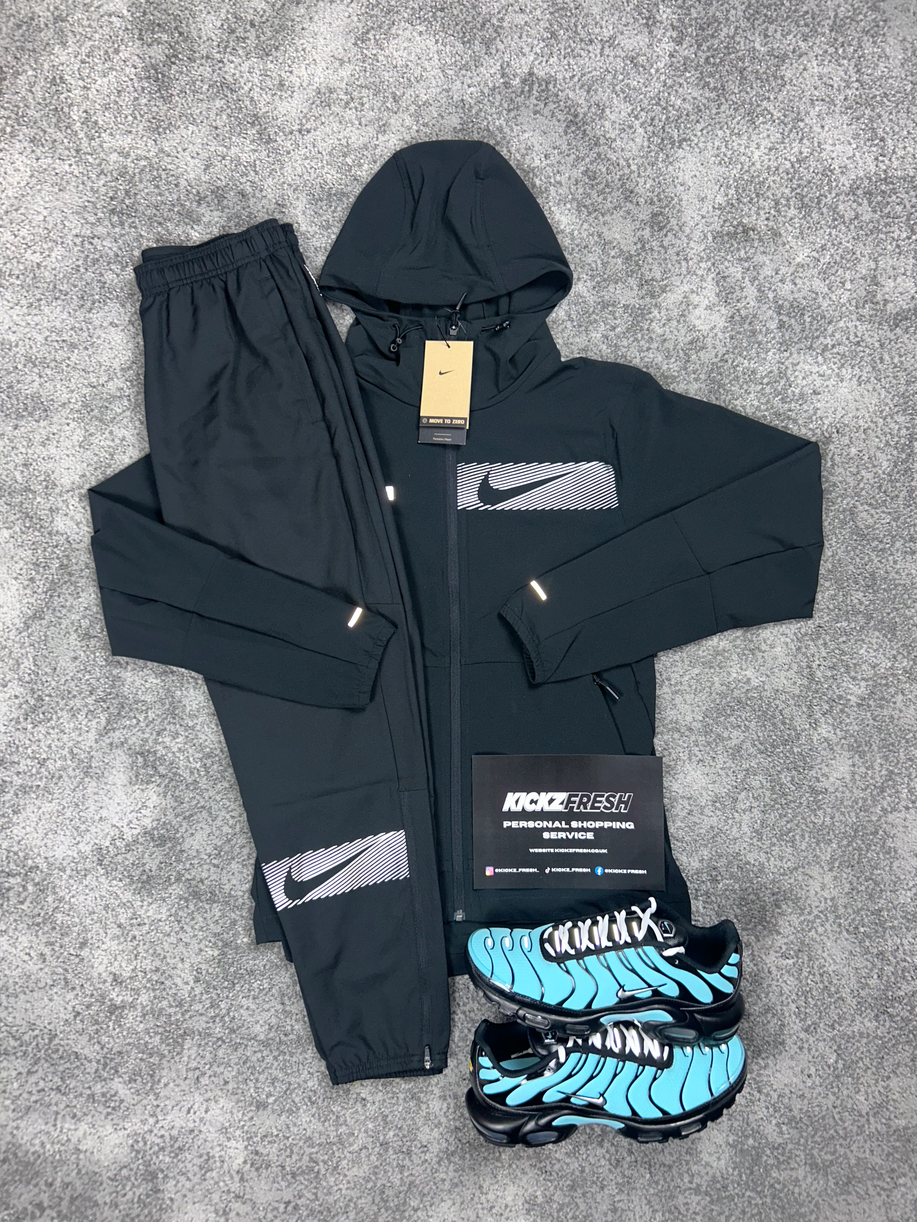 NK Woven Division Flash Black Tracksuit