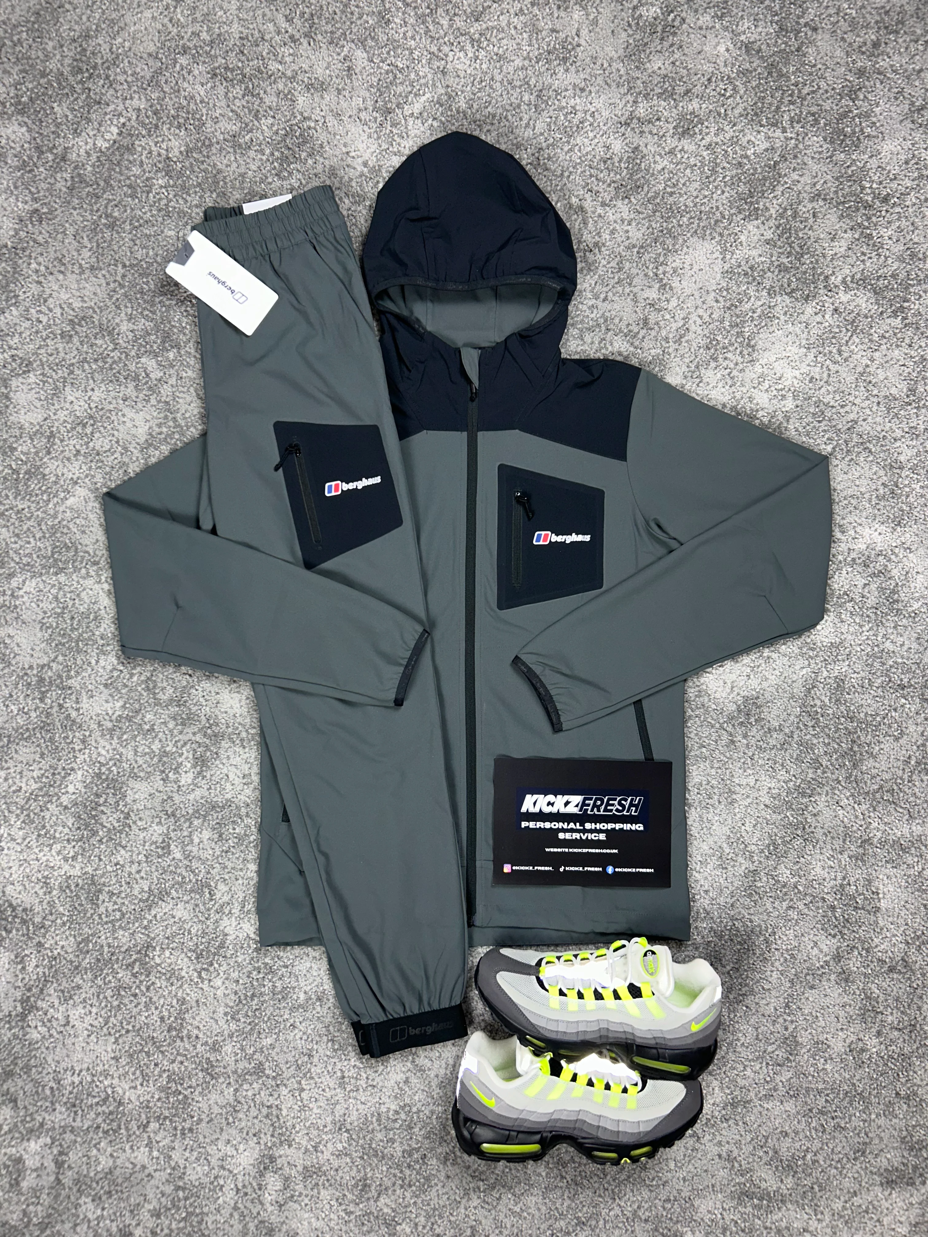 Berghaus Woven Athracite Black Grey Tracksuit