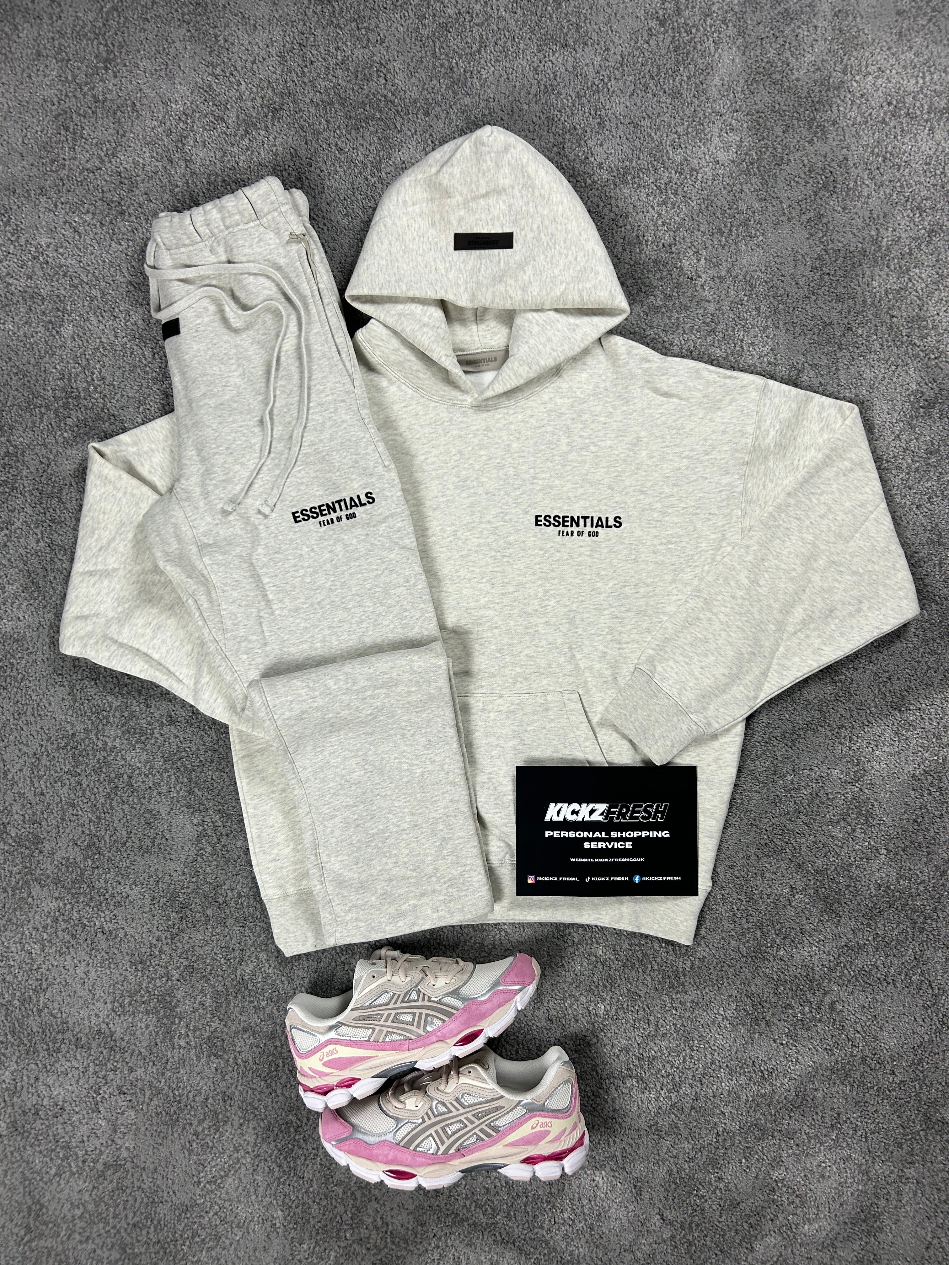 Essentials Fear Of God Light Oat Meal Open Leg Tracksuit