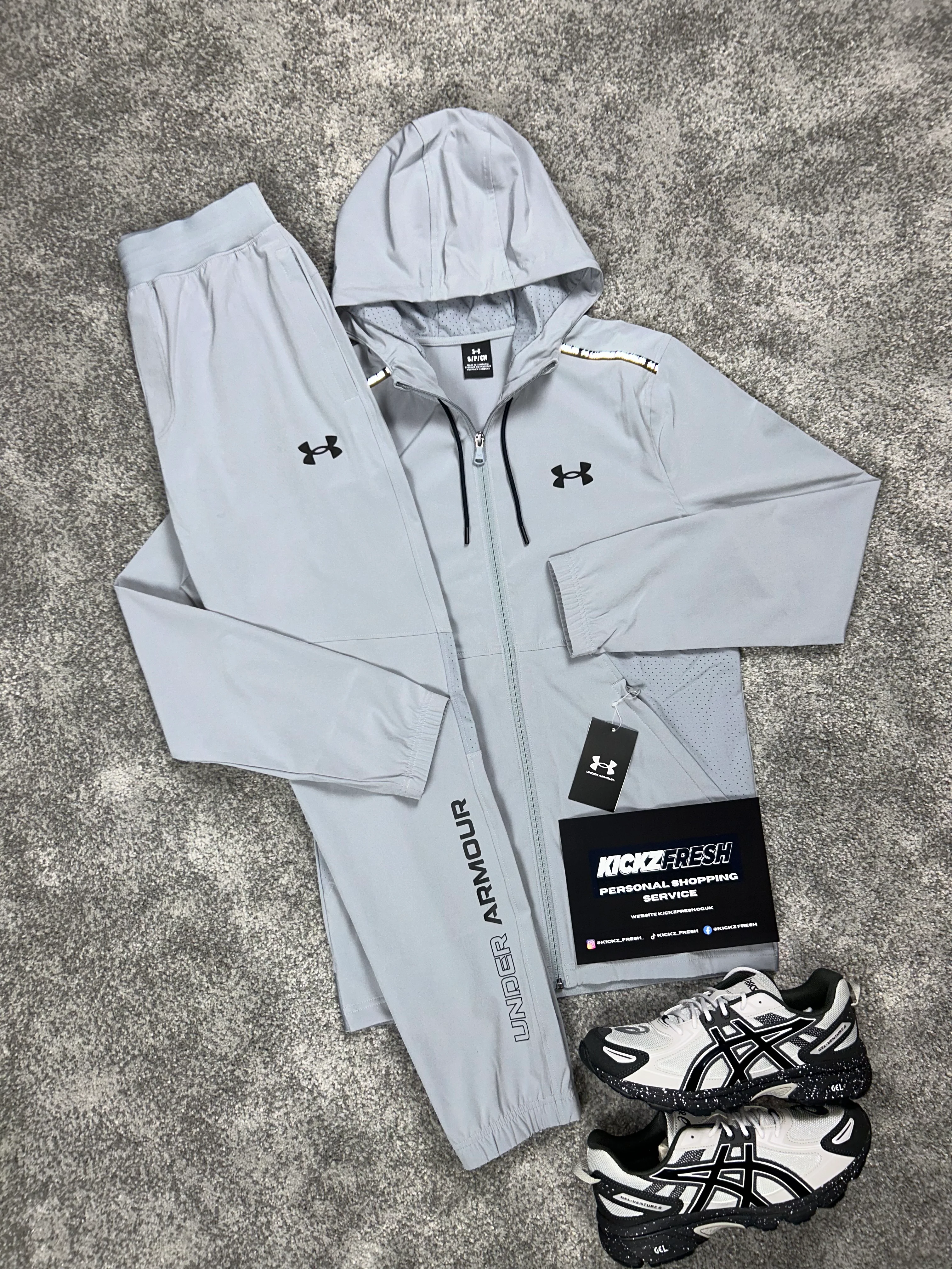 UA Woven Light Grey Tracksuit