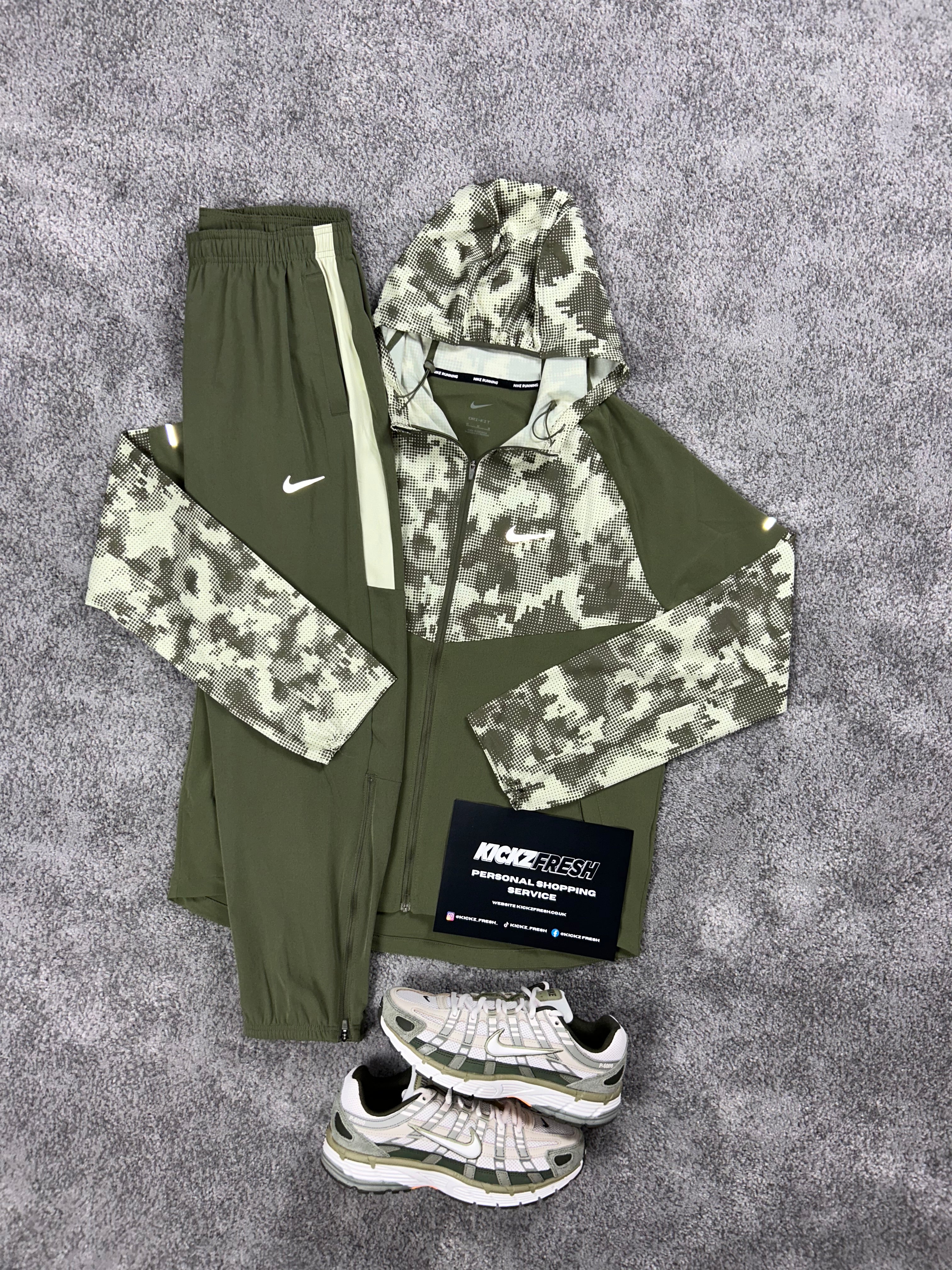 NK Windrunner khaki Cargo Camo Tracksuit
