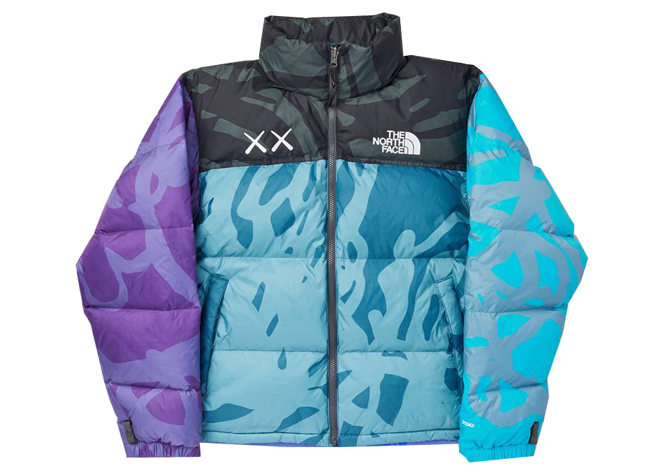 TNF Retro 1996 Jacket Monterey Blue Nuptse Print