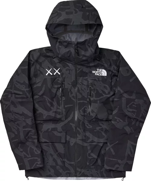TNF x KAWS Freeride Jacket 'Black Dragline Print'