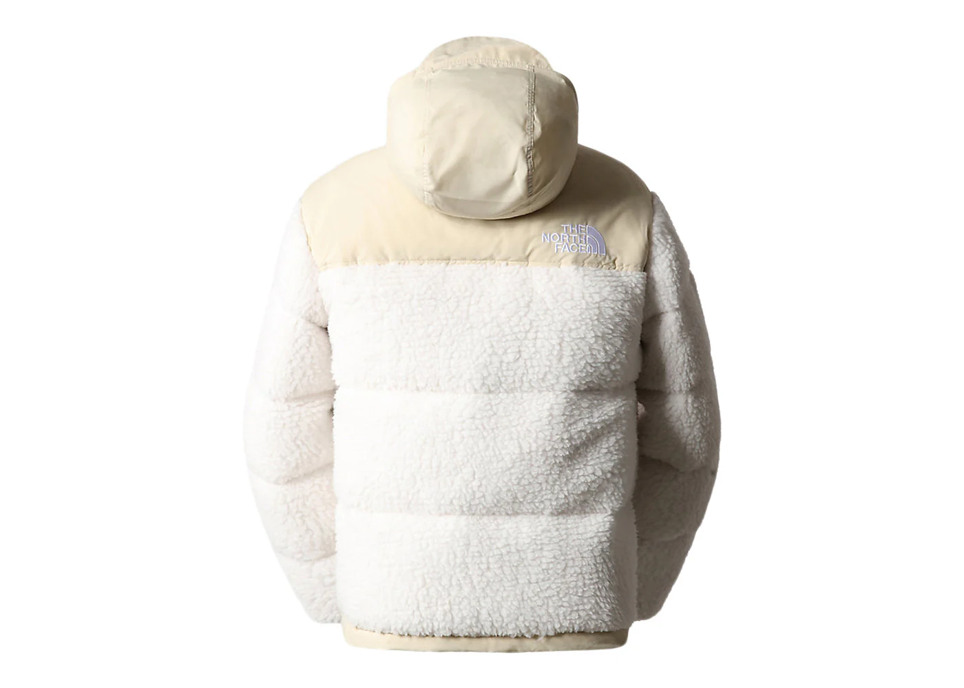 TNF High Pile 600 Fill Recycled Waterfowl Down Nuptse Jacket Gardenia White-Gravel