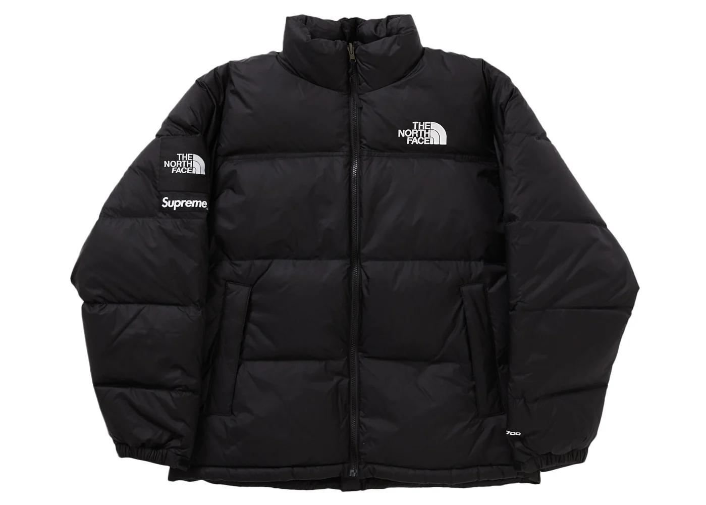 TNF Split Nuptse Jacket Black