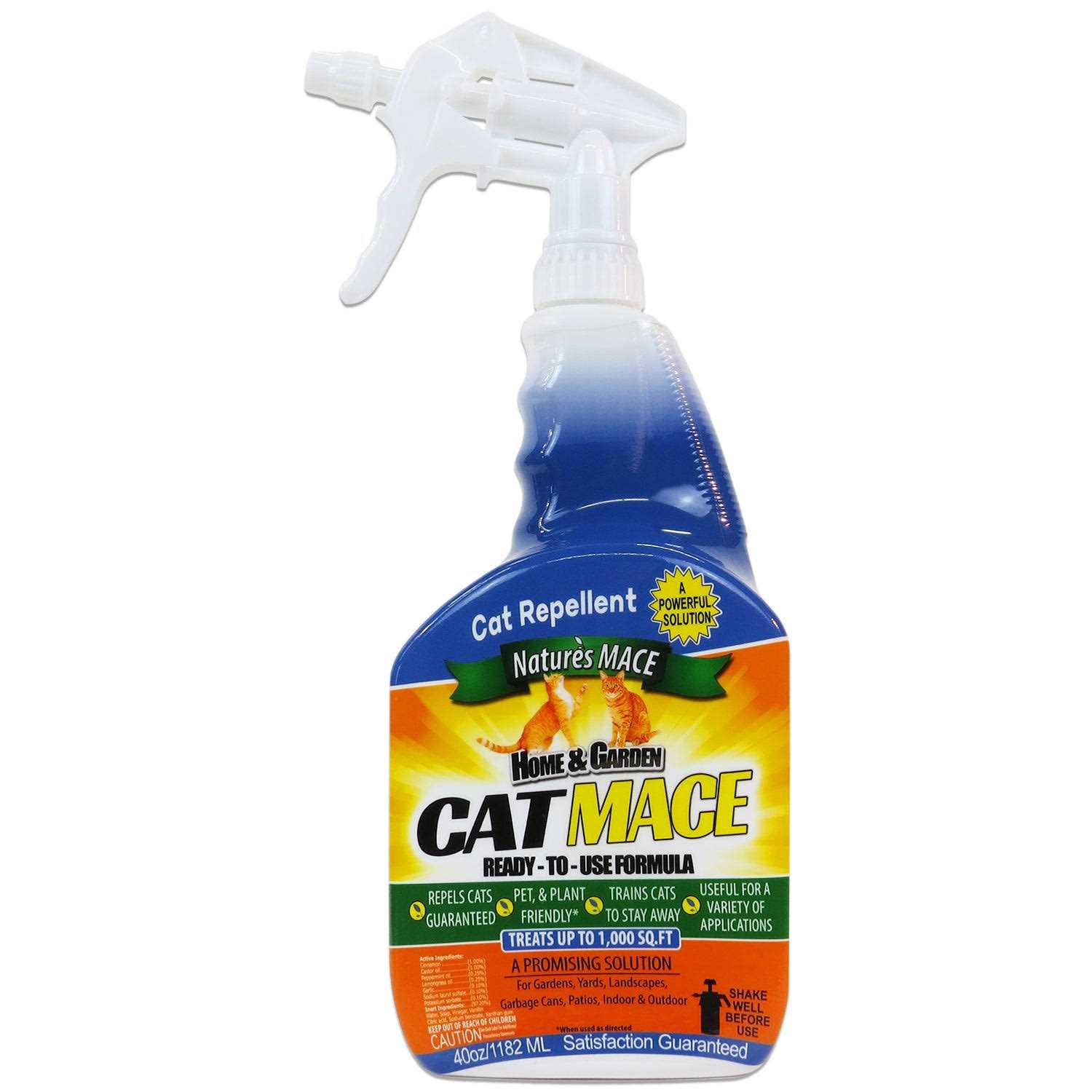 Natures Mace Cat Repellent Ready to Use 40 oz