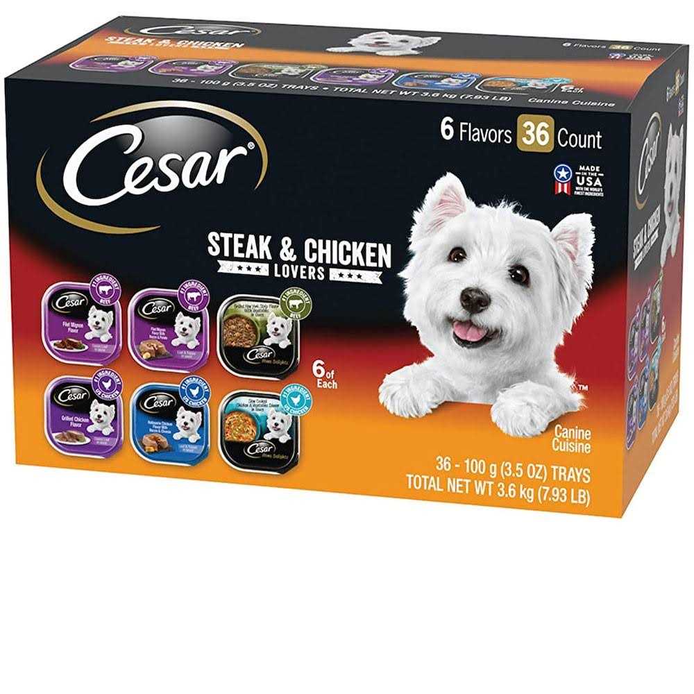 Cesar Steak & Poultry Lovers Variety Pack Dog Food Trays