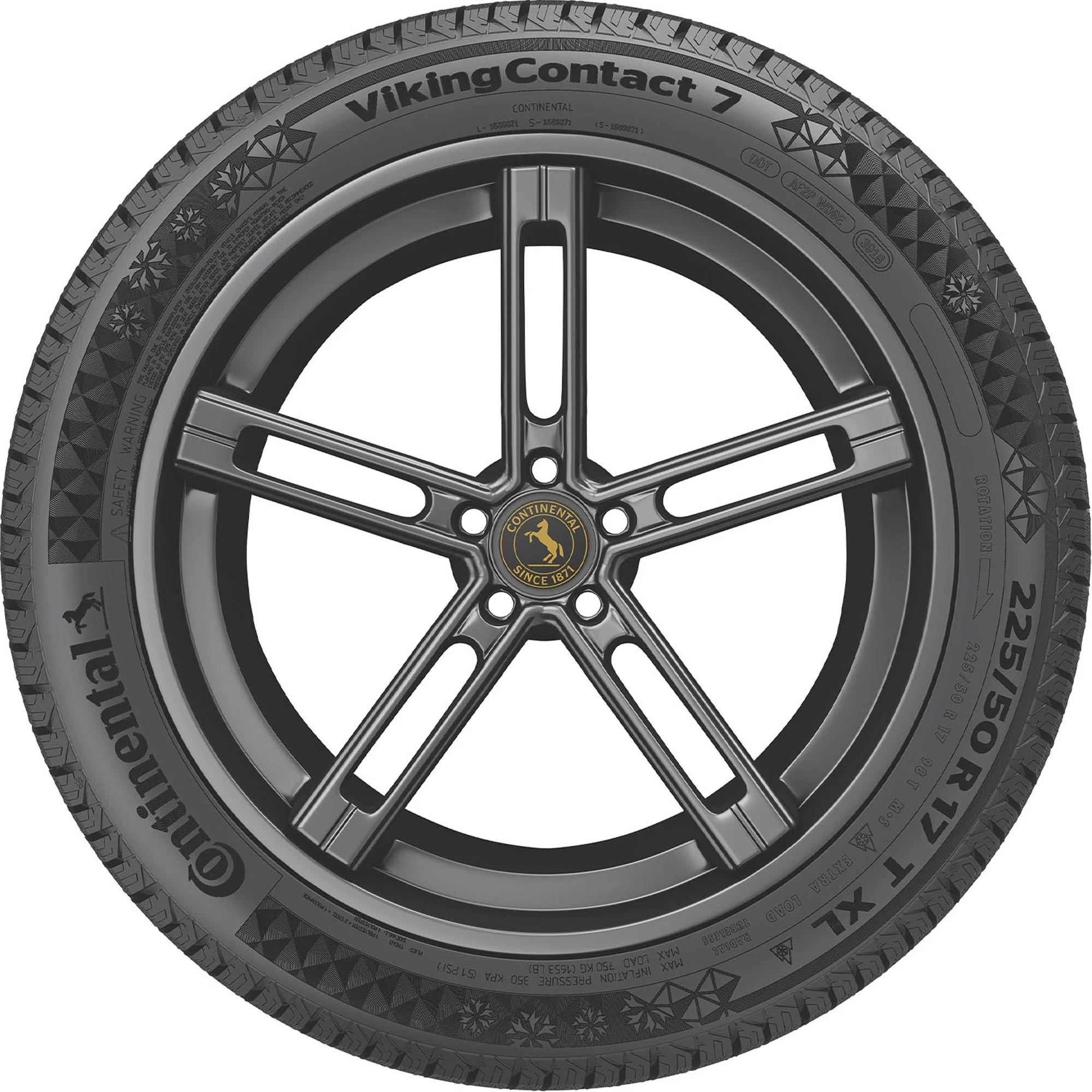 Continental VikingContact 7 Winter 235/40R19 96T XL Passenger Tire