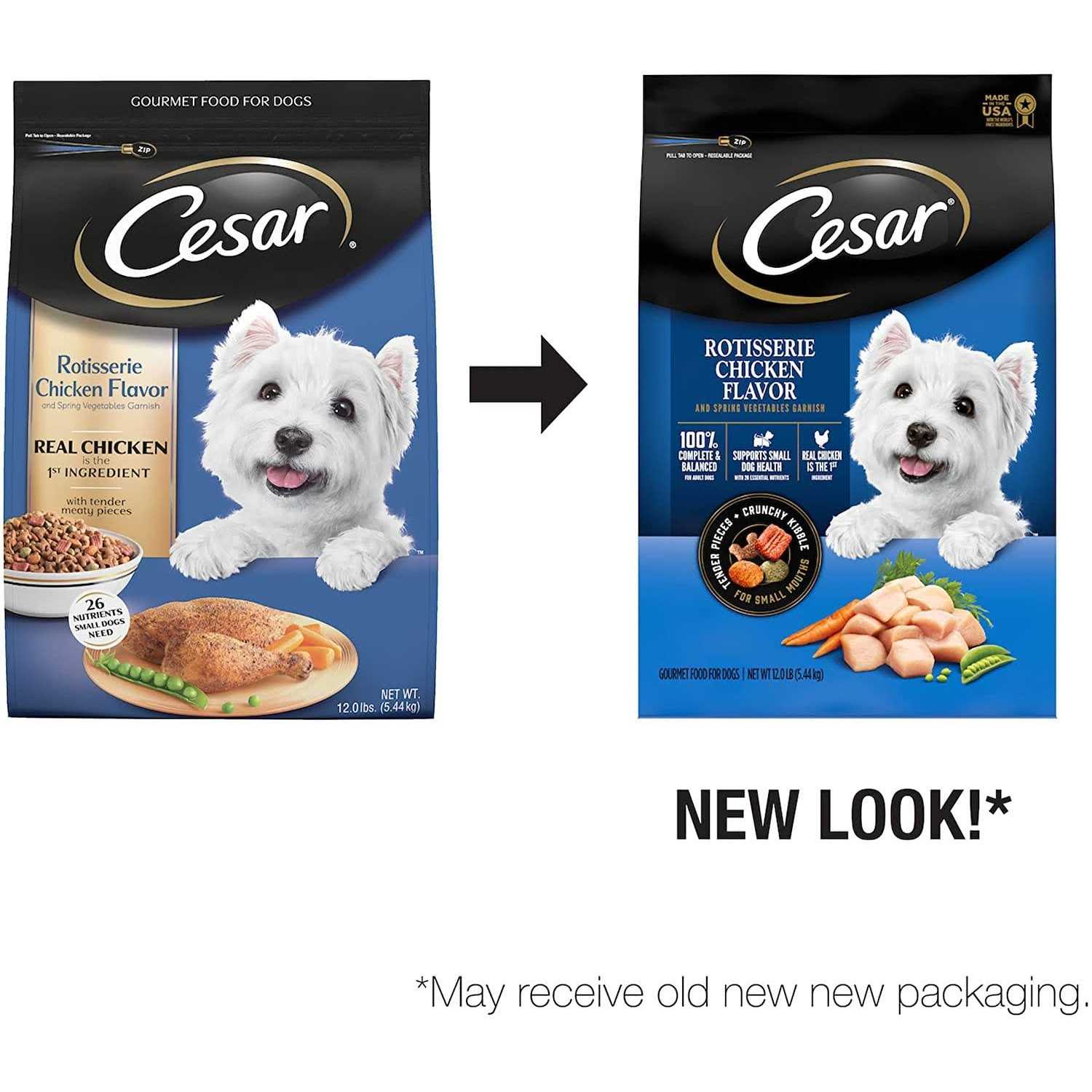 Cesar Rotisserie Chicken & Spring Vegetables Dry Dog Food