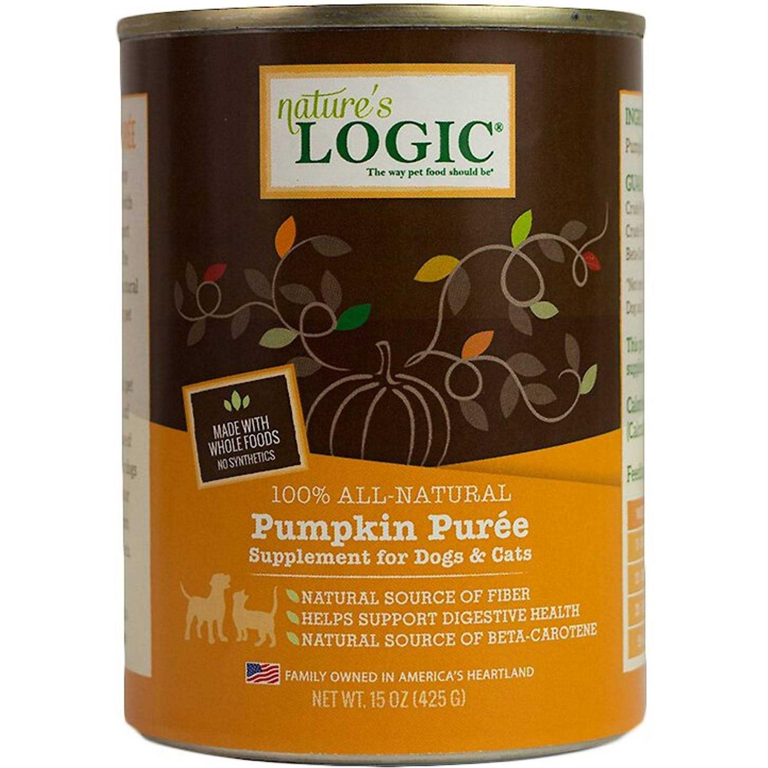 Nature’s Logic Pumpkin Puree Dog & Cat Food Supplement