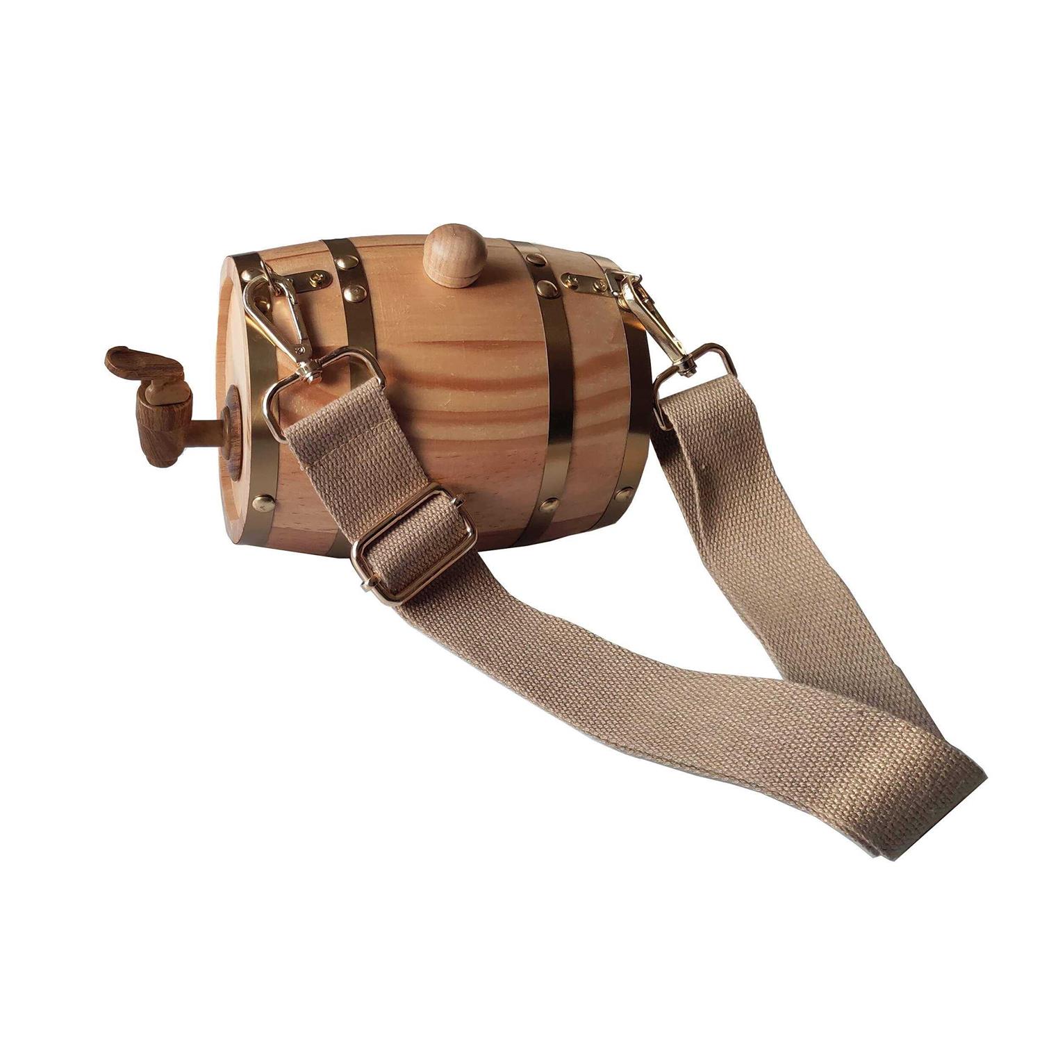 St Bernard Rescue Barrel Collar,Saint Bernard Barrel Collar 1/2 Liter Size Keg with Adjustable Hoops