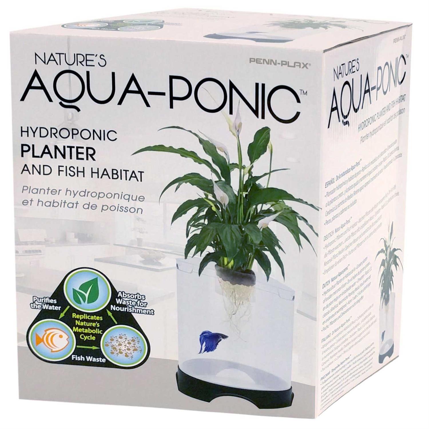 Penn-Plax Aquaponic Planter and Aquarium for Betta Fish
