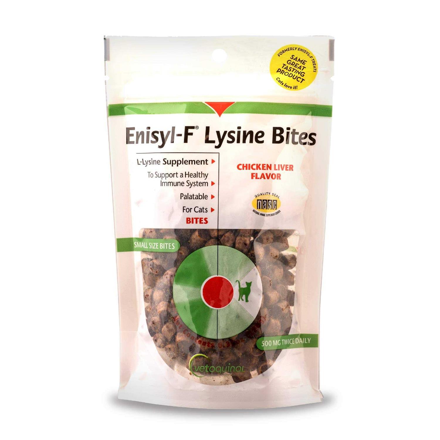 Vetoquinol Enisyl-F Lysine Bites L-Lysine Chews for Cats & Kittens