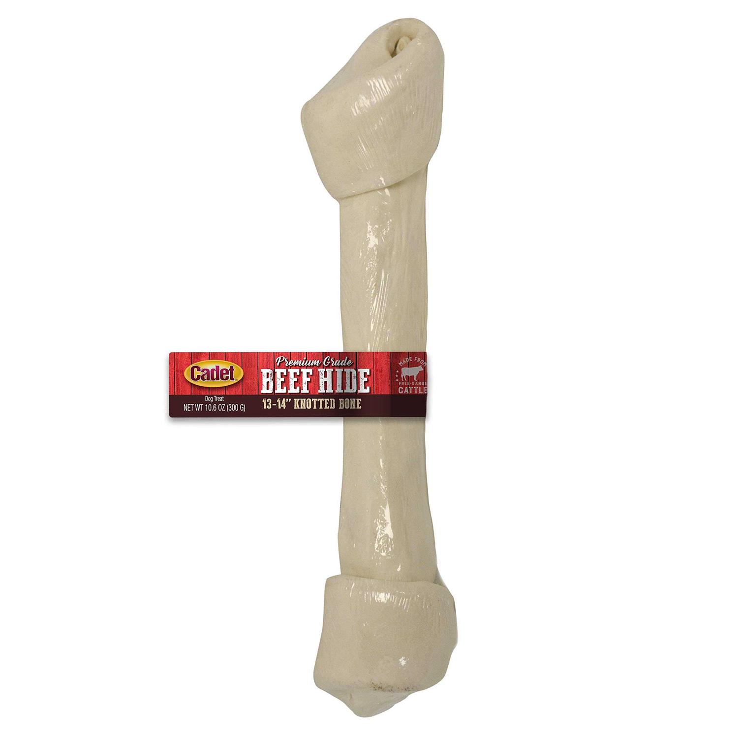Cadet Beef Hide Knotted Bone Dog Chews