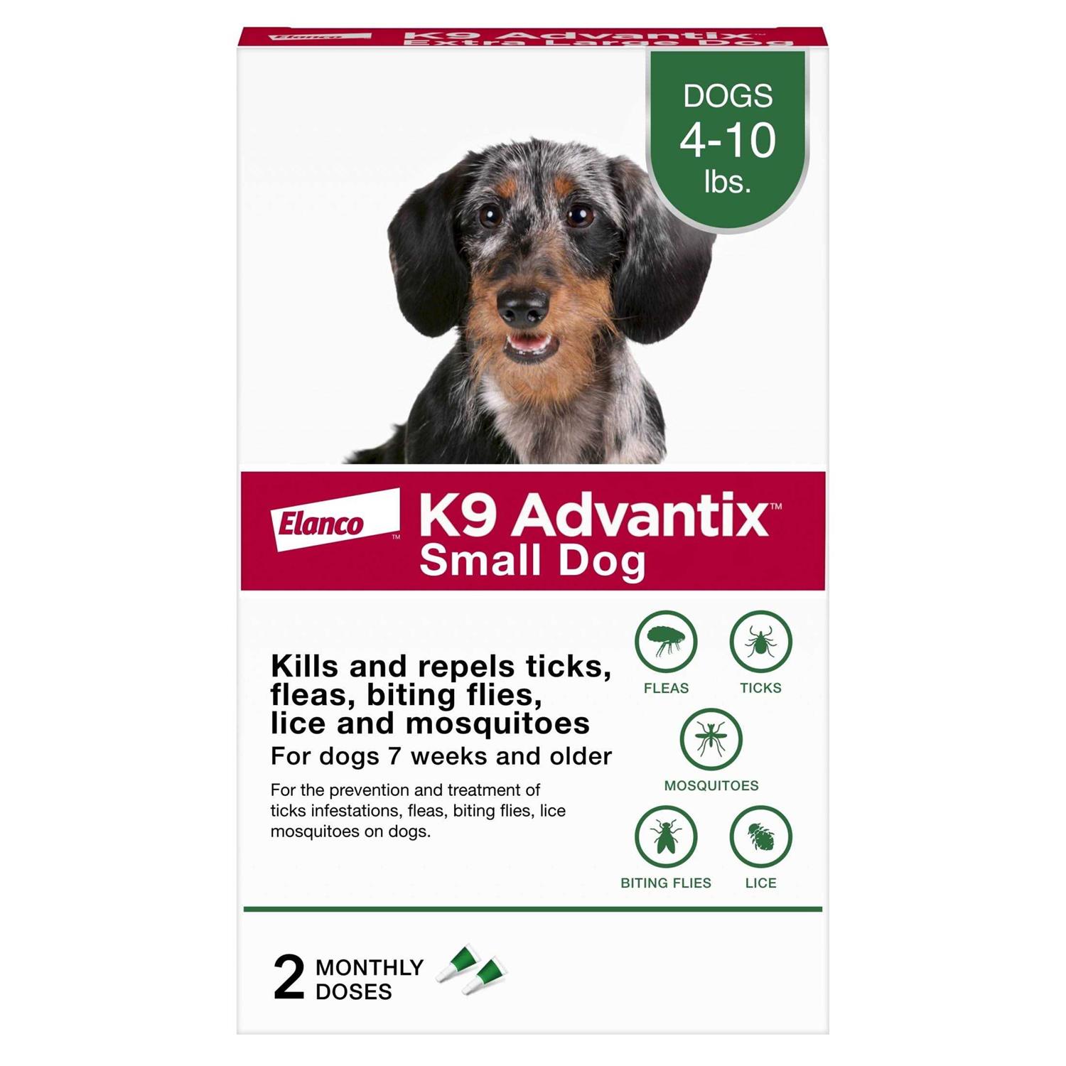 K9 Advantix Flea Tick & Mosquito Prevention for Small Dogs 4-10 lbs