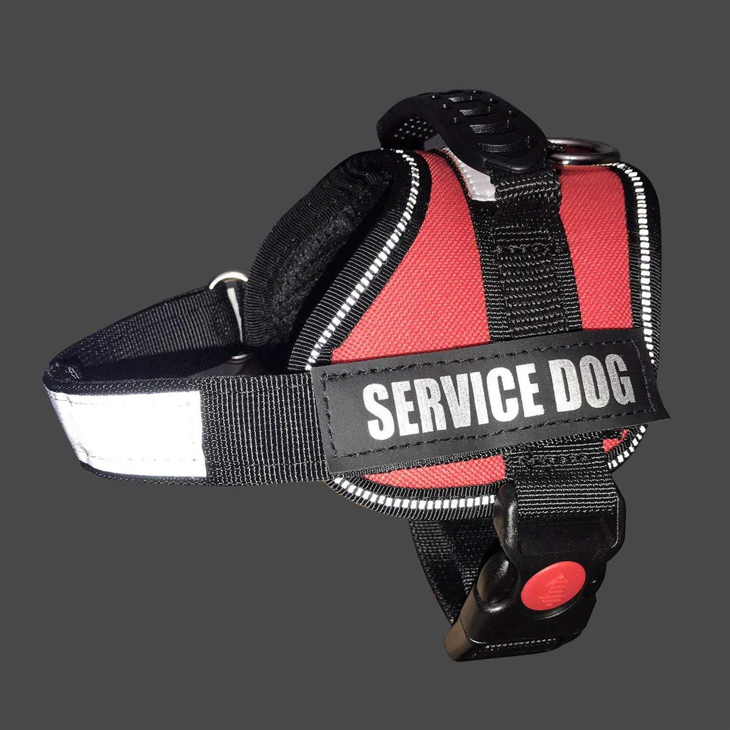 Albcorp Service Dog Vest Harness Reflective Woven Polyester Nylon