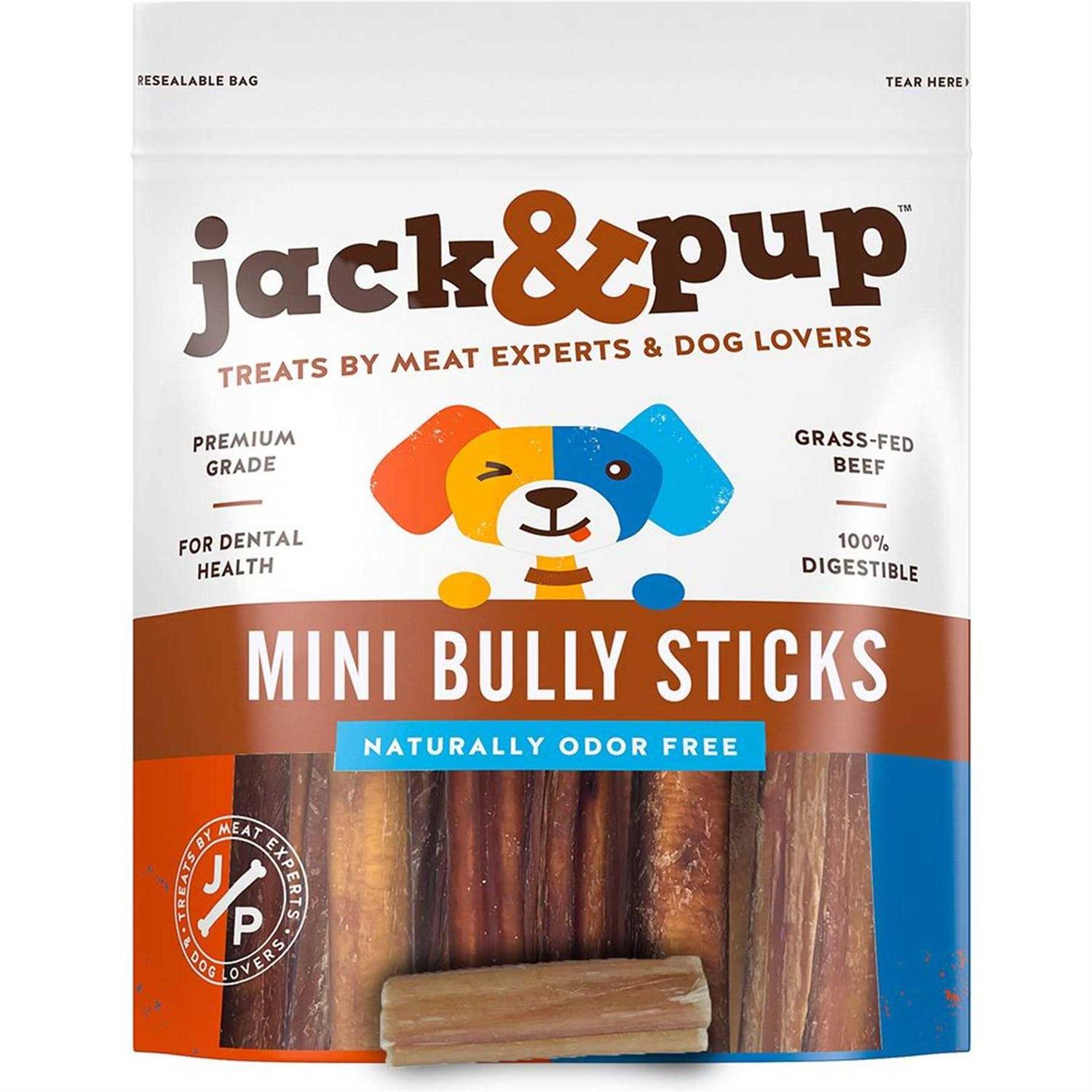 Jack & Pup Bully Sticks Bites Dog Treats