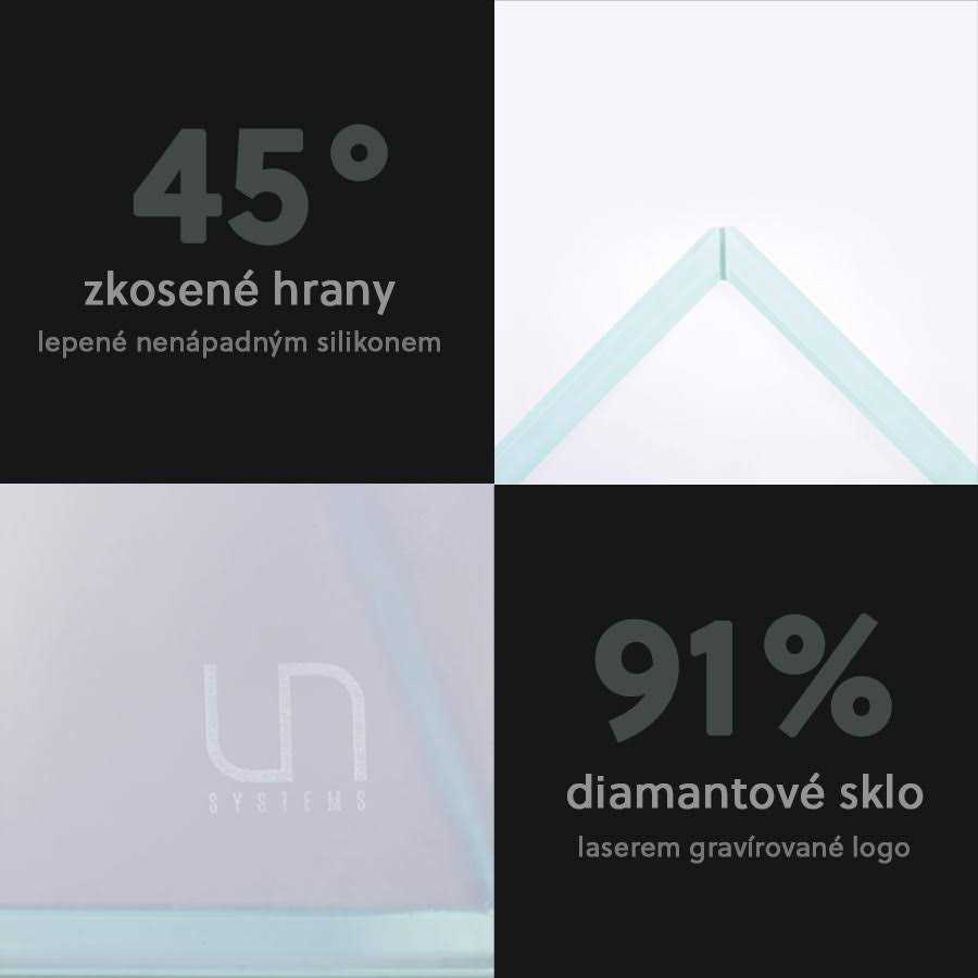 UNS 60U 20 Gallon Ultra Clear Rimless Aquarium