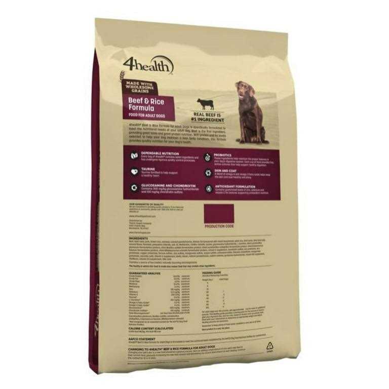 4health Wholesome Grains Adult Beef and Rice Formula Dry Dog Food