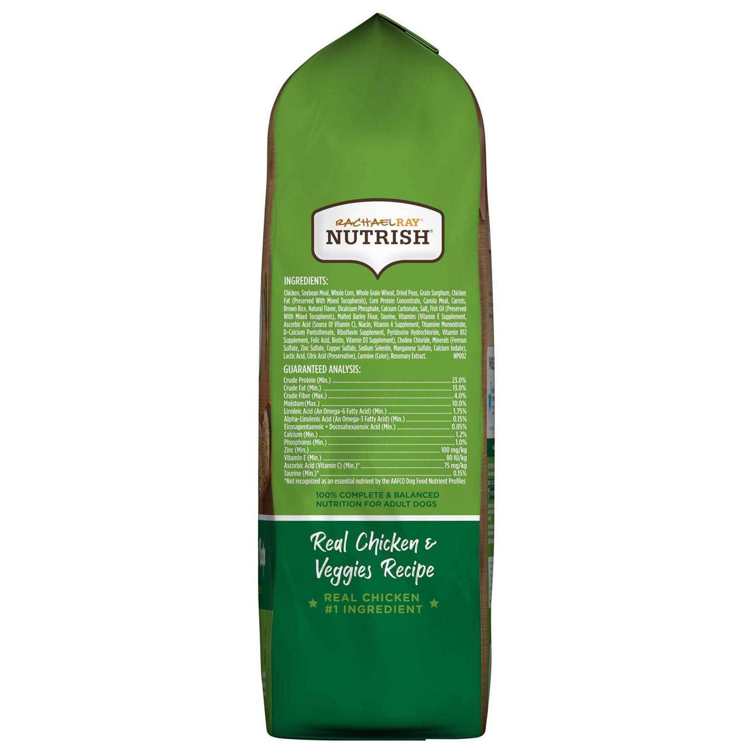 Rachael Ray Nutrish Real Chicken & Vegetable Recipe Super Premium Dry Dog Food