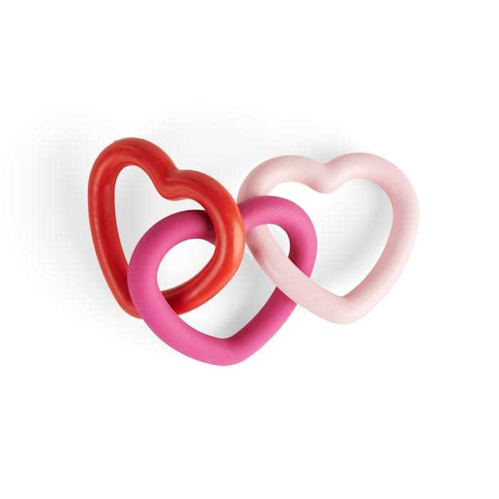 Youly Valentine’s Day Rubber Hearts Toy for Dogs