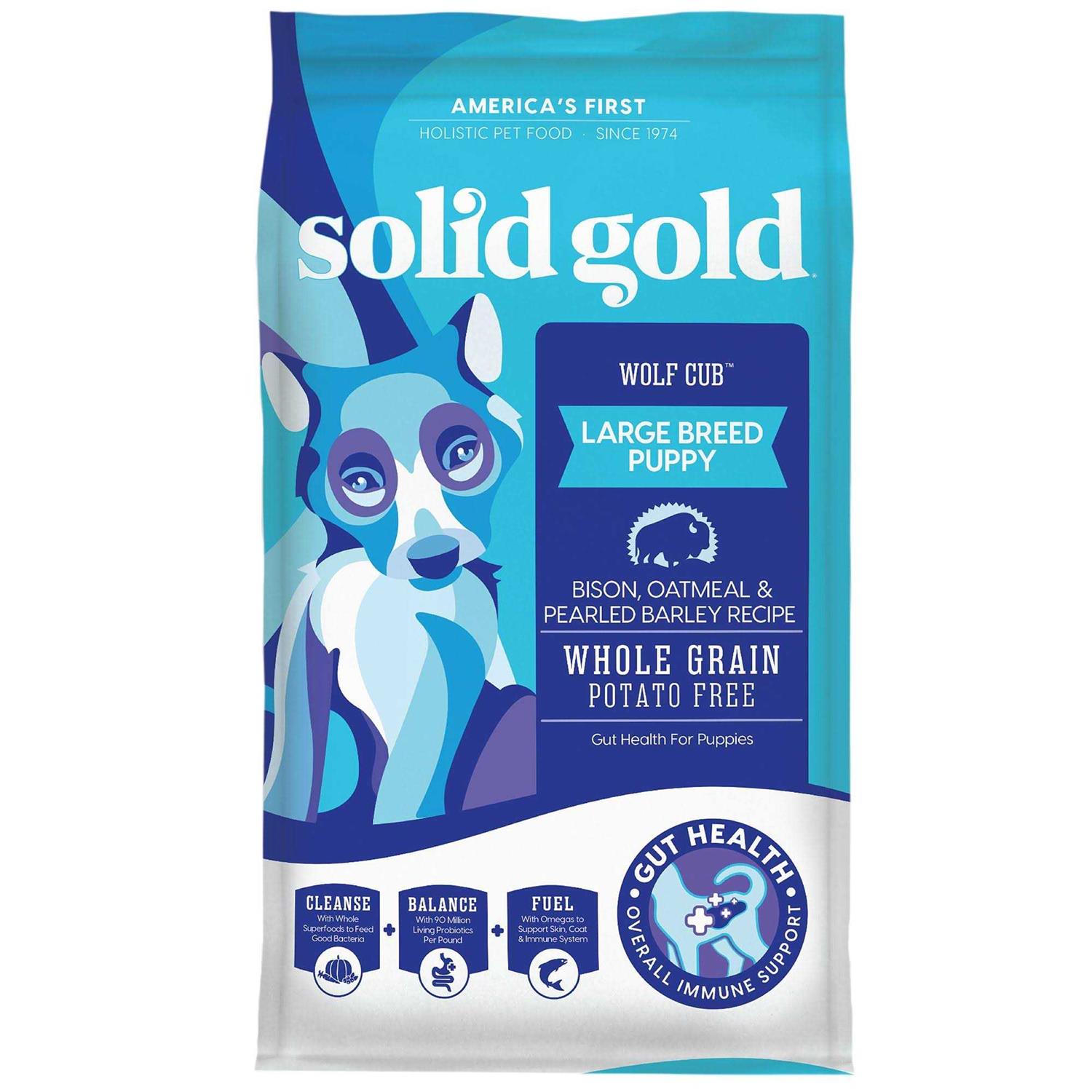 Solid Gold Wolf Cub Bison & Oatmeal Puppy Food
