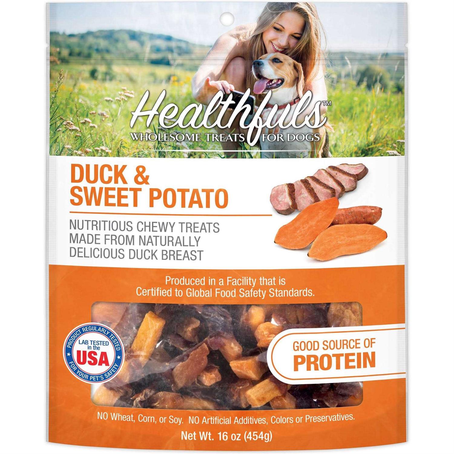 Healthfuls Duck & Sweet Potato Treats 16 oz