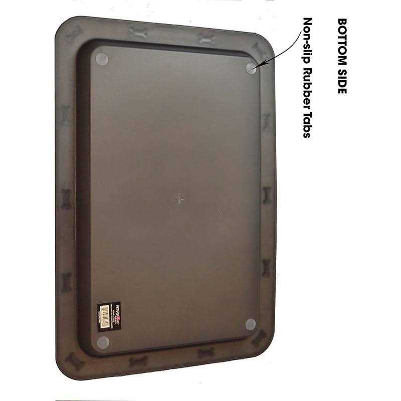 Petrageous Bone n Up for Dinner Tray Black