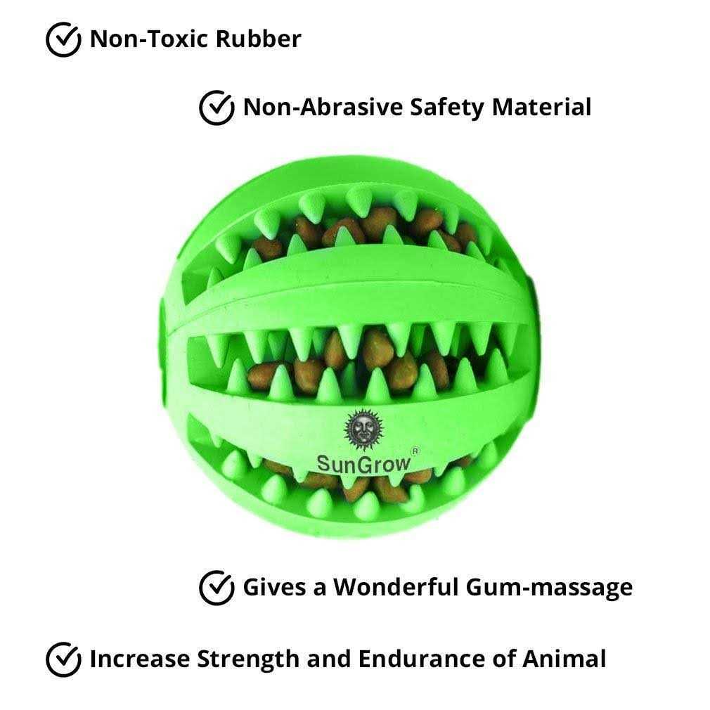 SunGrow Teething Treat Chew Ball for Rabbit Ferret Guinea Pig