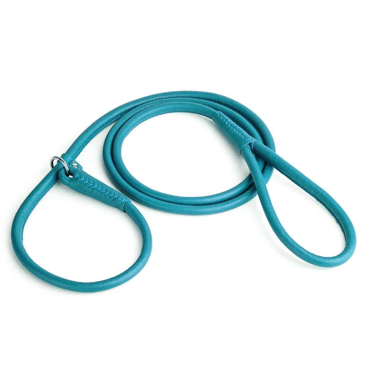 Dogline Leather Round Slip Lead