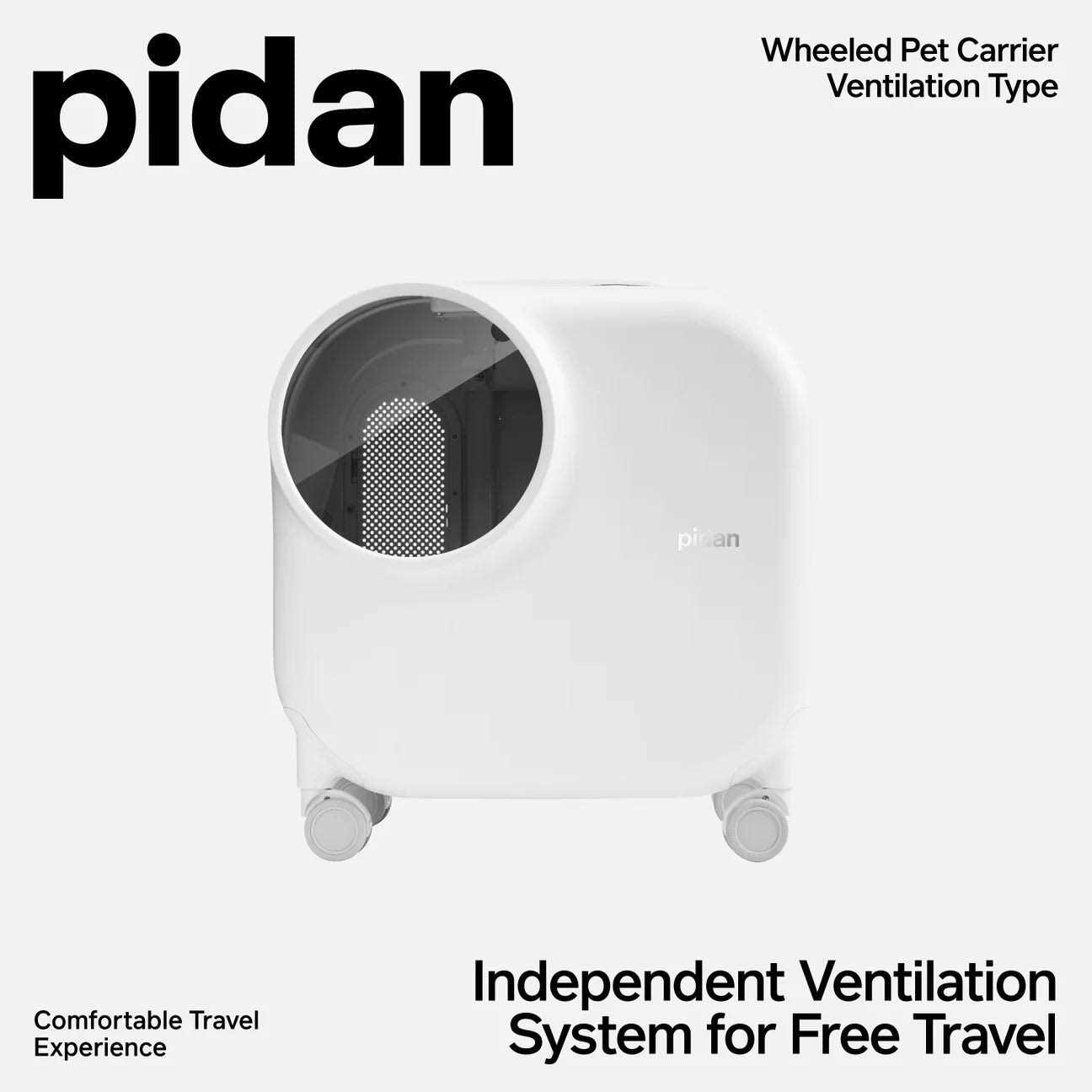 Smart Pet Traveler with LED Lights and Ventilation System