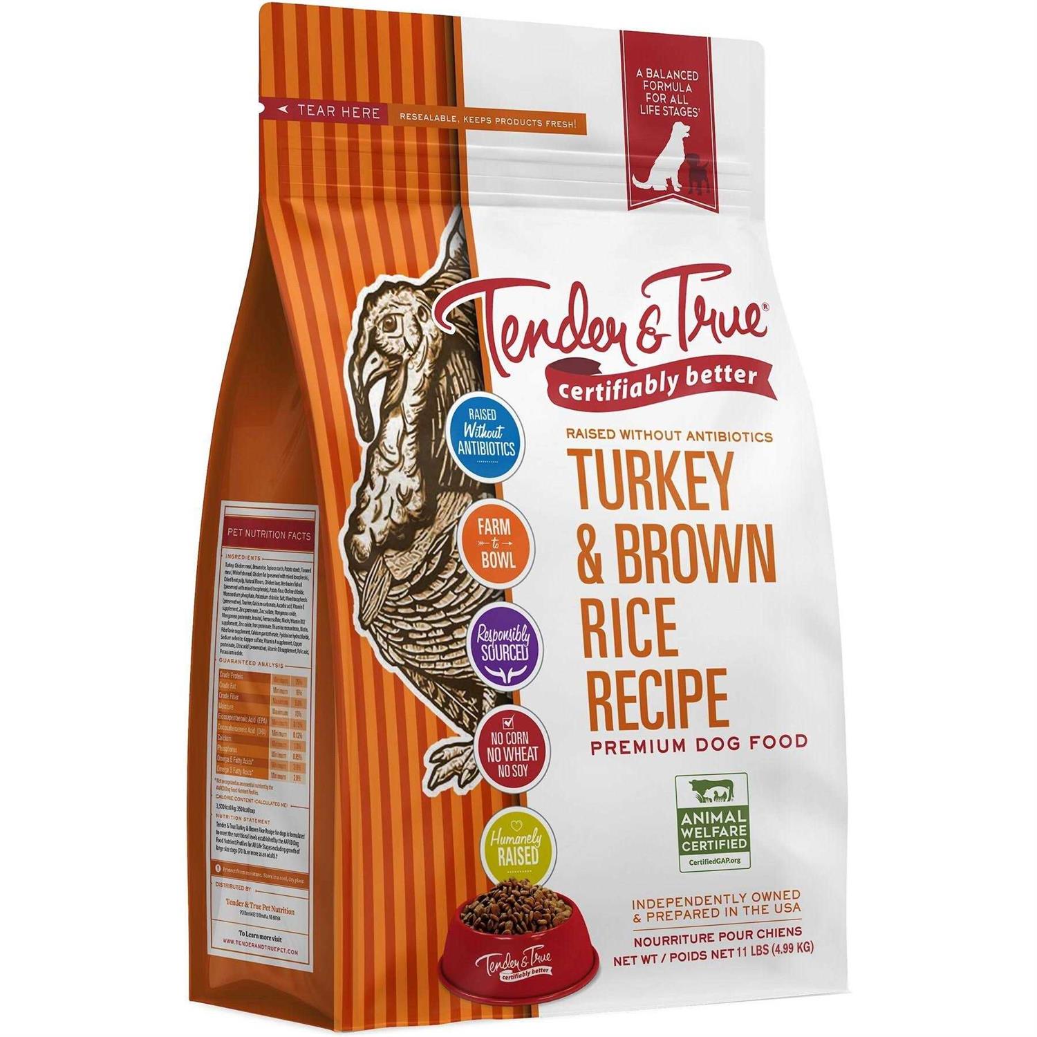 Tender & True Turkey and Brown Rice Recipe Dry Dog Food