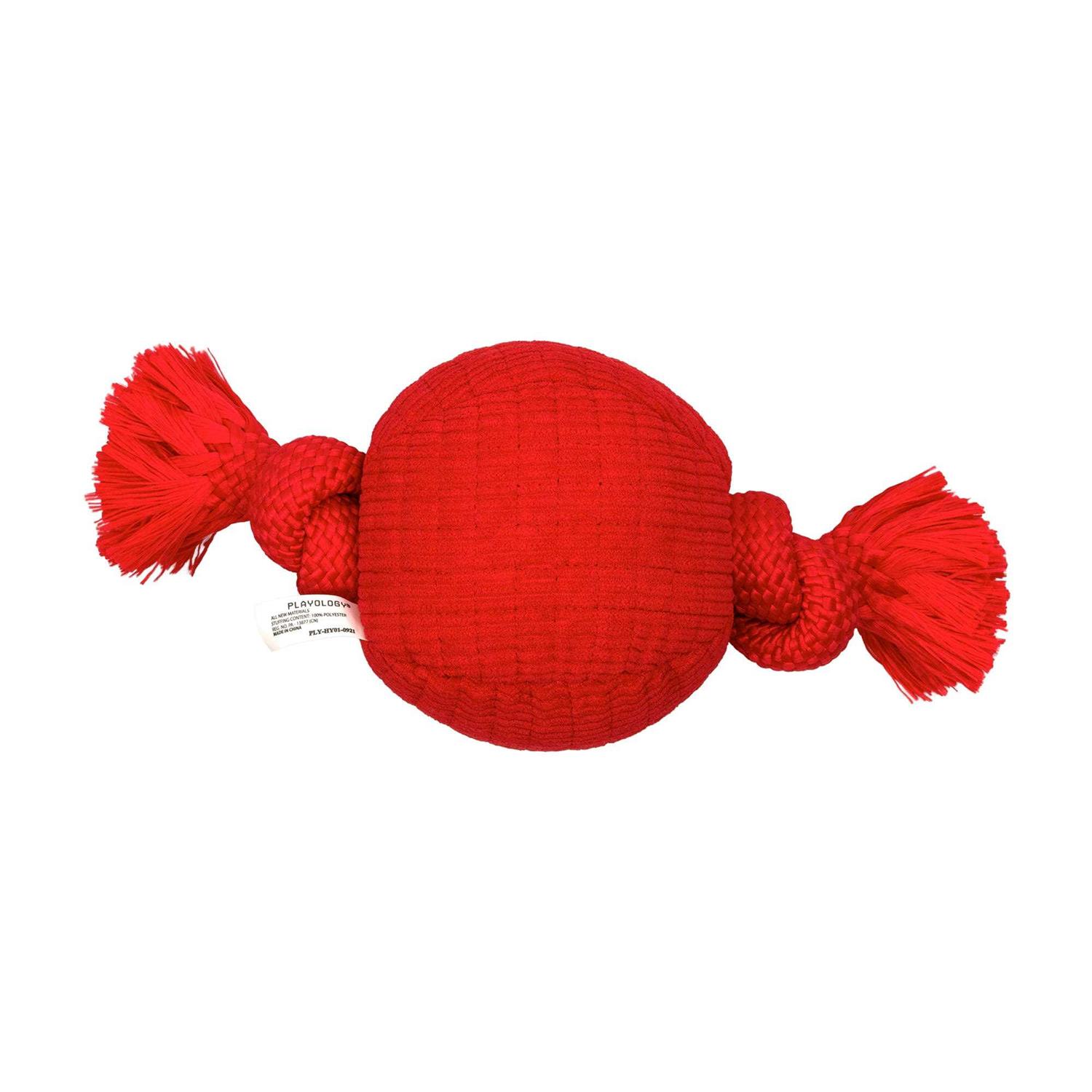 Playology Plush Herding Beef Ball Dog Toy