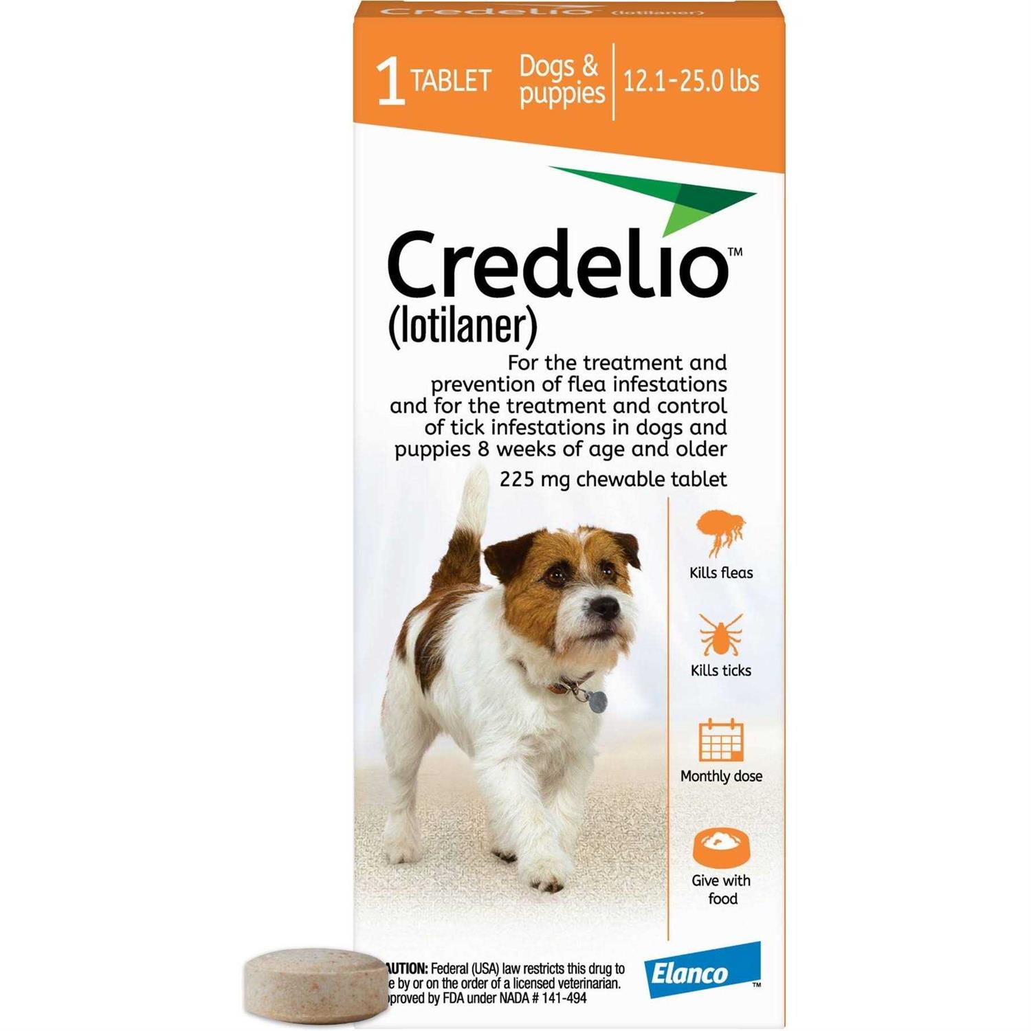 Credelio Chewable Tablet for Dogs 12.1-25 lbs