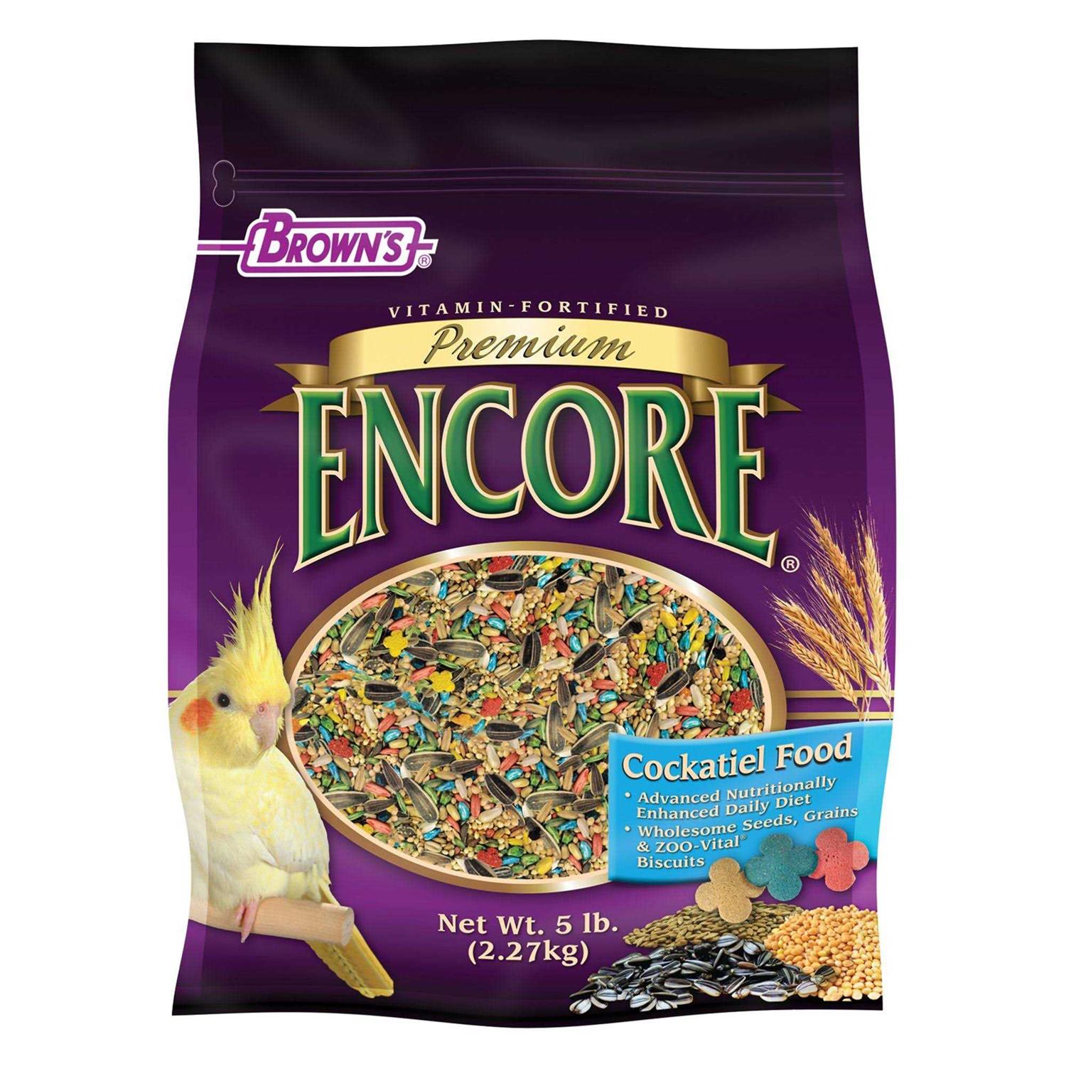 Brown’s Encore Premium Cockatiel Food