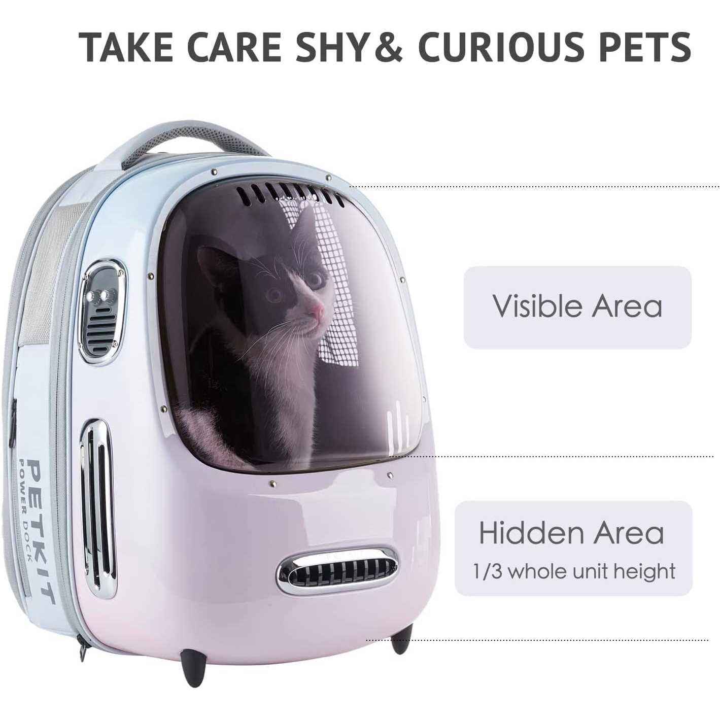 PETKIT Cat Backpack Carrier with Inbuilt Fan & Light