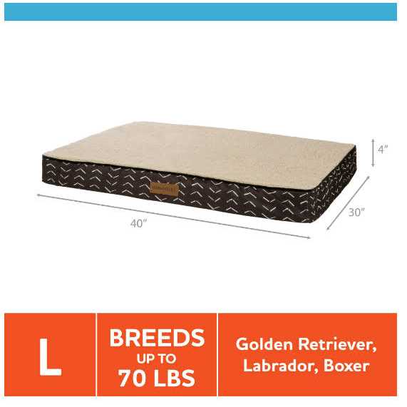 Vibrant Life Orthopedic Bed Mattress Edition Dog Bed