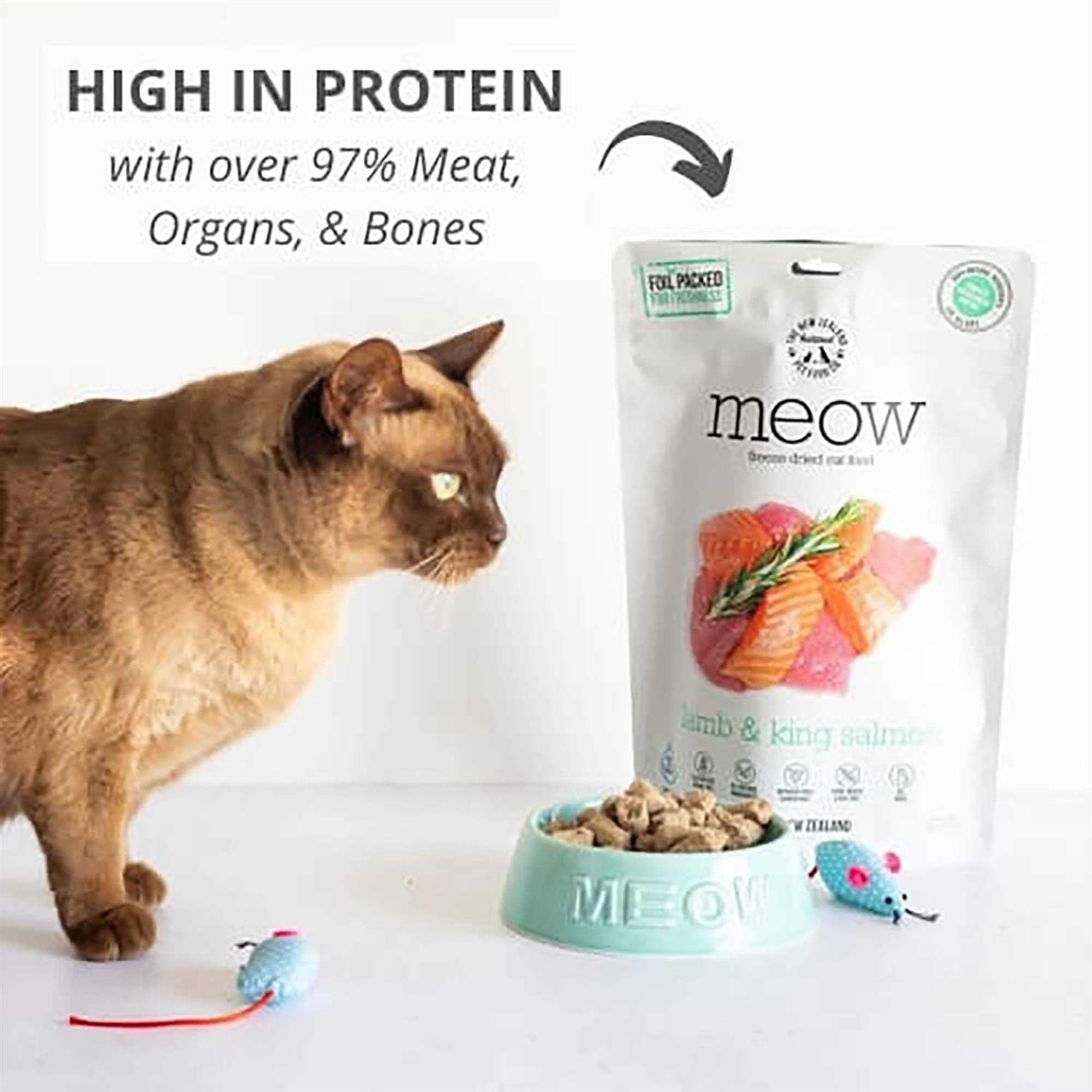New Zealand Natural Pet Food Meow Lamb & King Salmon Freeze-Dried Cat Food