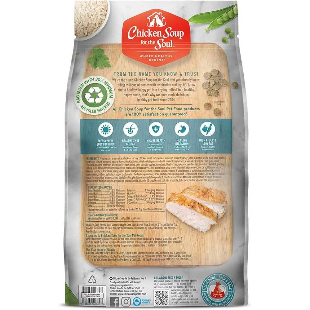 Chicken Soup for The Soul Chicken Turkey Brown Rice Dry Dog Food