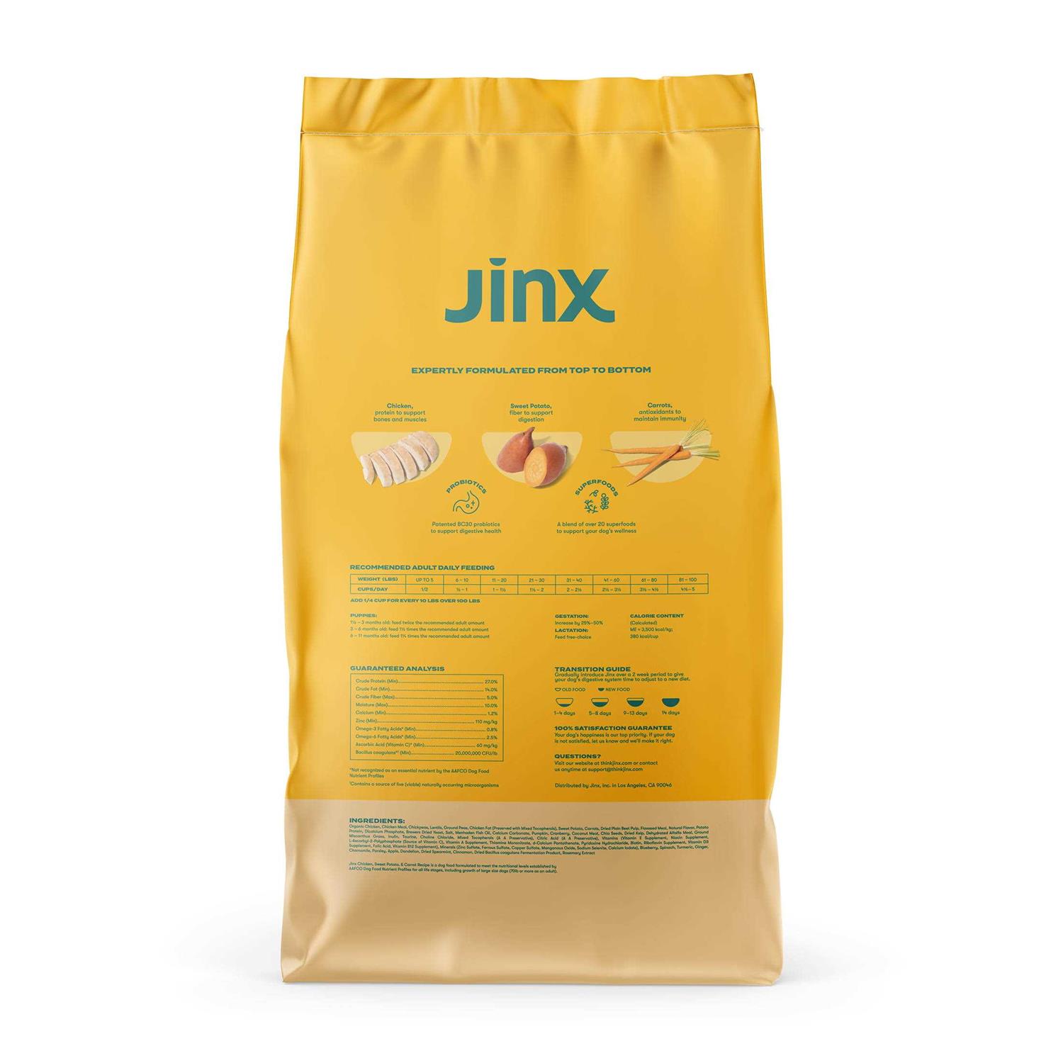 Jinx Chicken Sweet Potato & Carrot Dry Dog Food